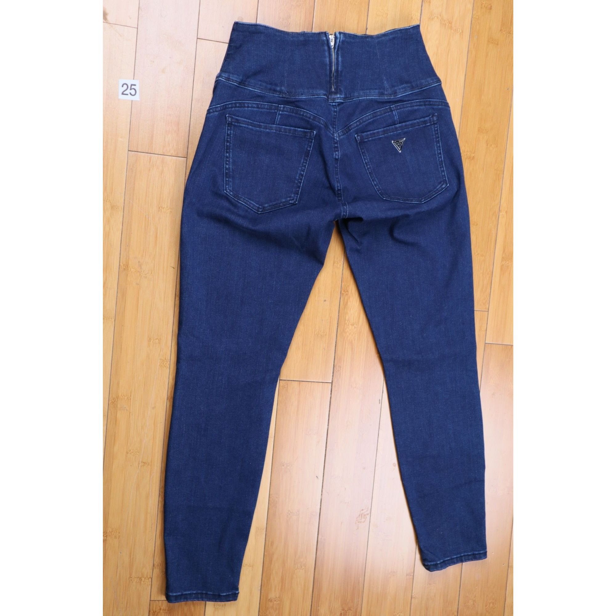 American Eagle Outfitters American Eagle Highest Waist Jegging Size 0 Short Dark Wash Size 25" / US 0 / IT 36 - 2 Thumbnail