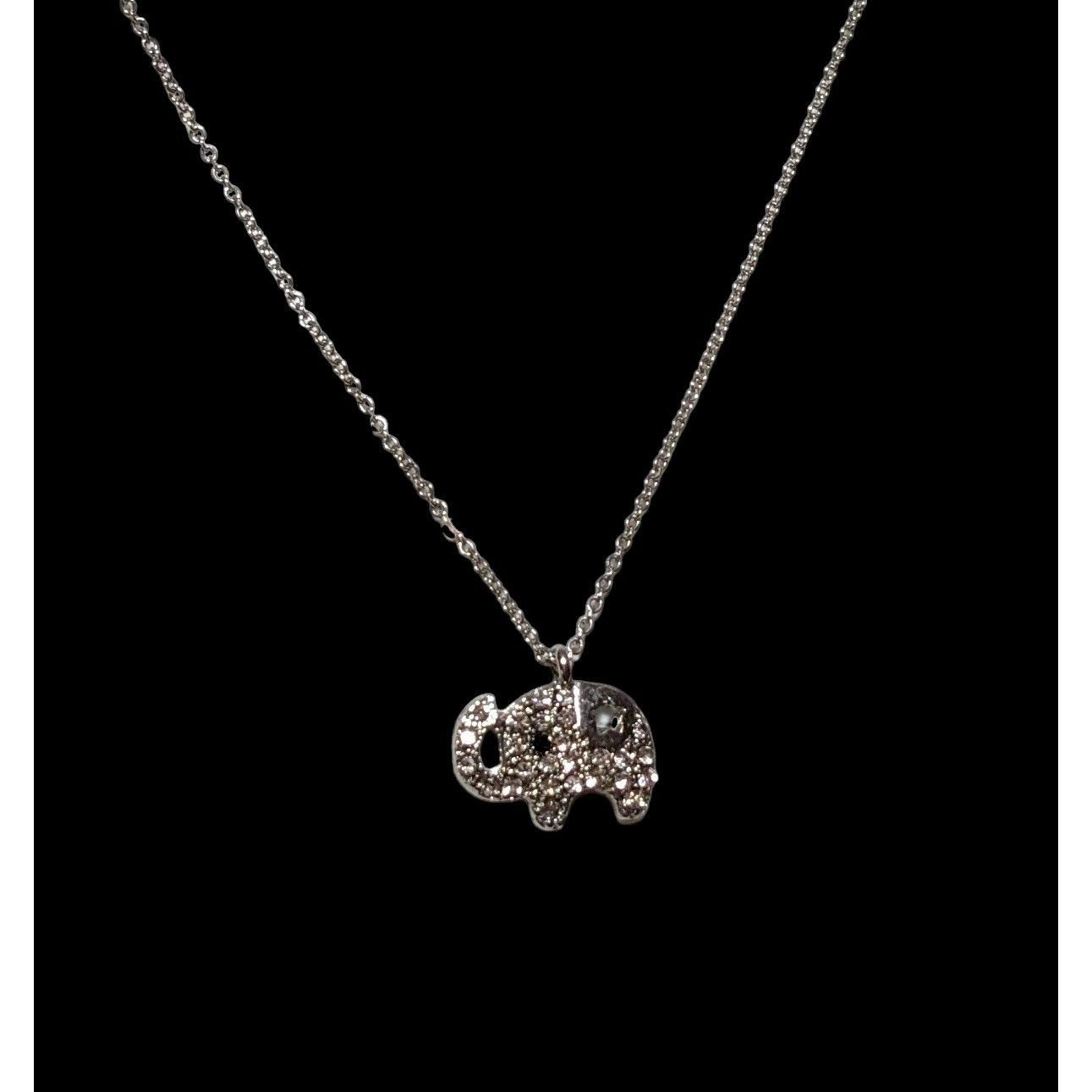 Other Minimalist Rhinestone Elephant Necklace Size ONE SIZE - 5 Thumbnail
