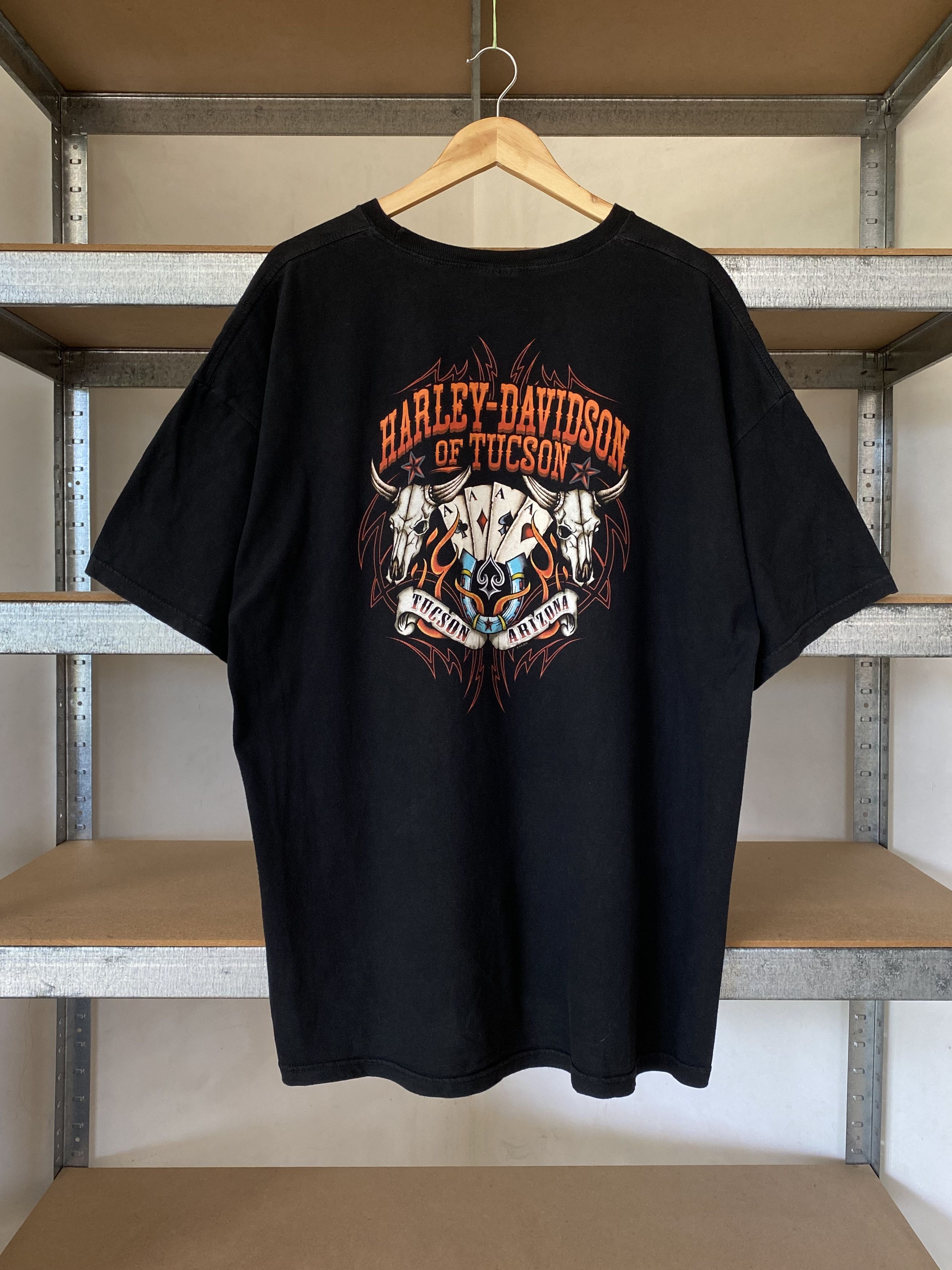 Harley Davidson Harley Davidson Vintage 2012 Tucson Arizona Faded T-shirt Size US XXL / EU 58 / 5 - 2 Thumbnail