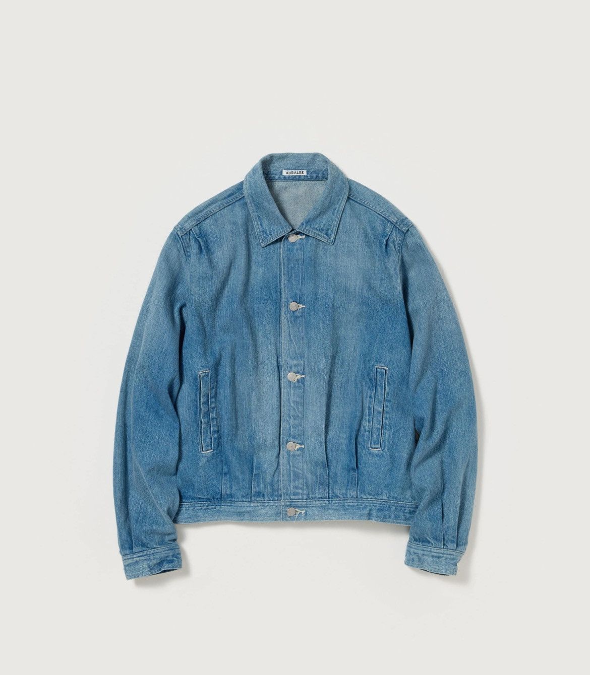 Auralee AURALEE SS25 SELVEDGE FADED LIGHT DENIM JACKET