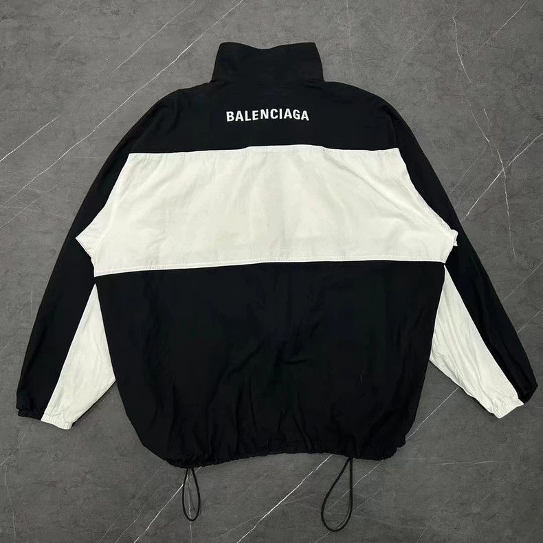 Balenciaga balenciaga black and white windbreaker jacket Size US L / EU 52-54 / 3 - 2 Thumbnail
