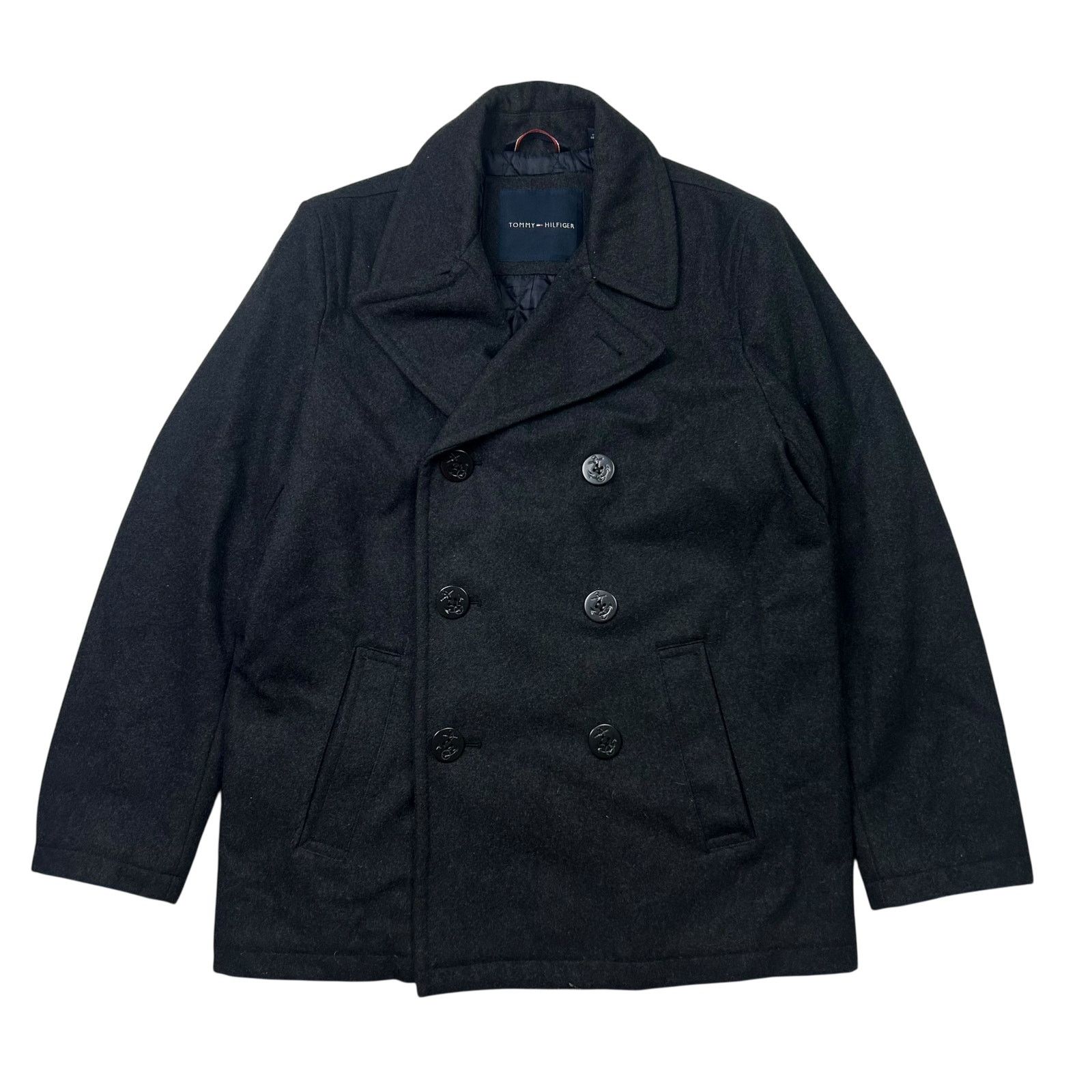 Tommy Hilfiger Tommy Hilfiger Mens Classic Wool Pea Coat Jacket Size Medium Size US M / EU 48-50 / 2 - 1 Thumbnail