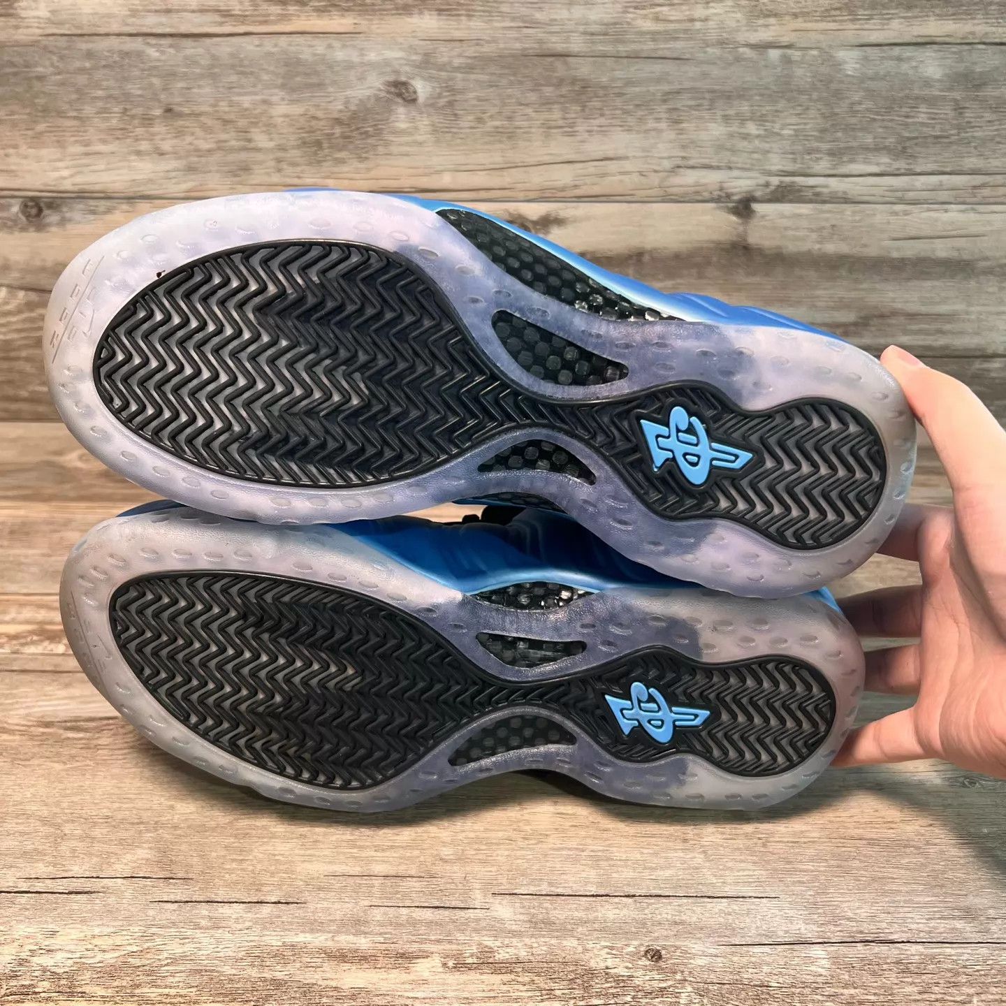 Nike Nike Air Foamposite One 314996-402 44 Blue Worn 1x Size US 10 / EU 43 - 6 Thumbnail