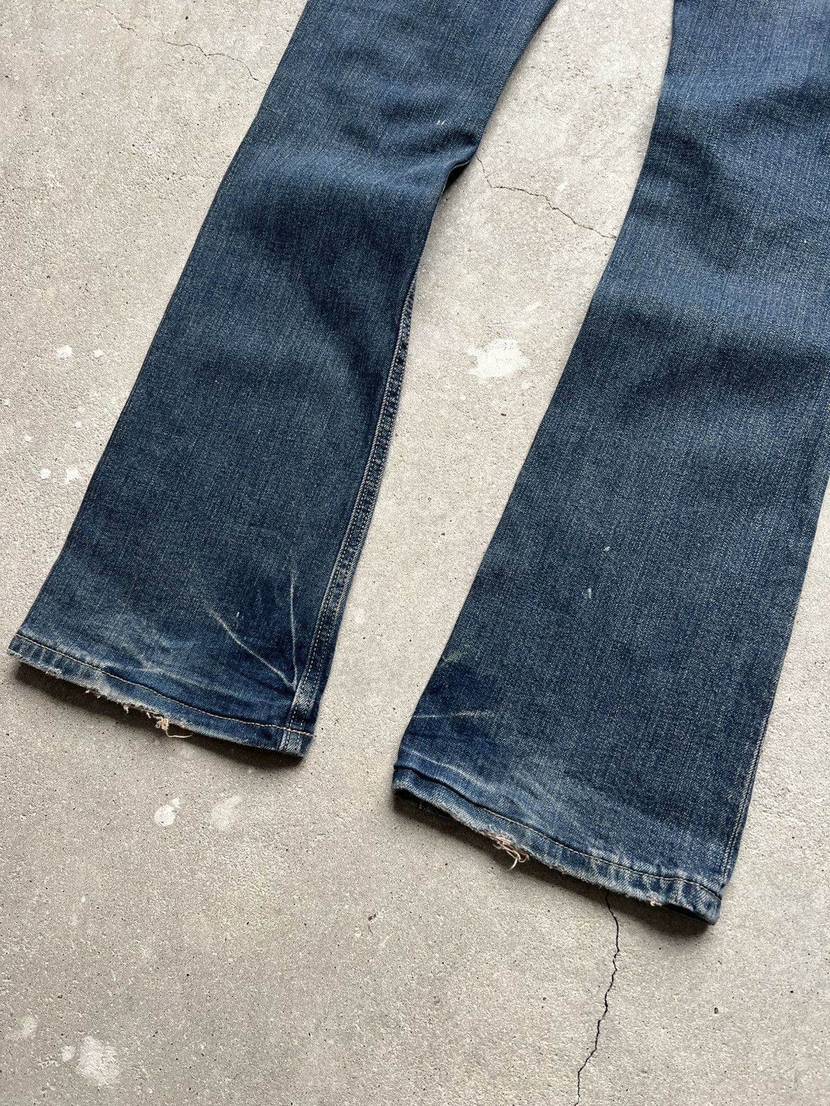 Hysteric Glamour × If Six Was Nine × Le Grande Bleu (L.G.B.) Rare Distressed Flared IfSixWasNine style jeans LGB Y2K Size 27" / US 4 / IT 40 - 7 Thumbnail