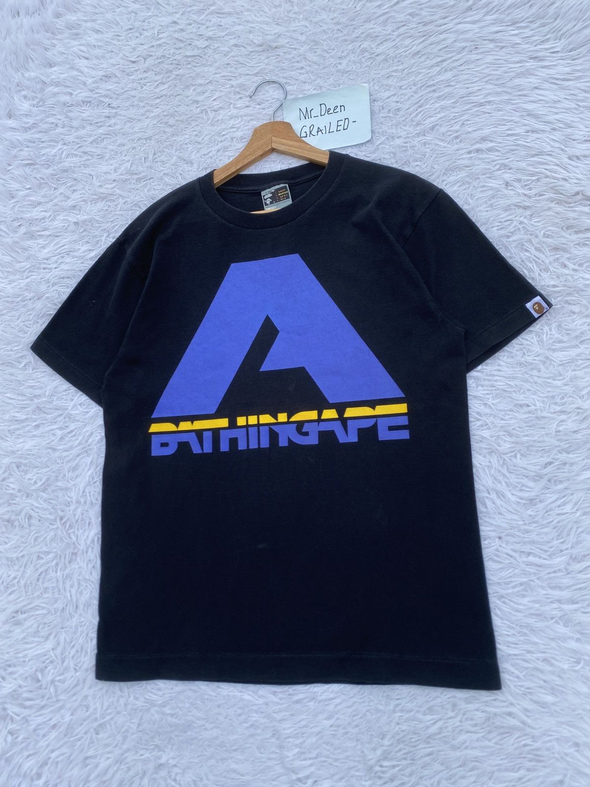 Bape Rare Vintage A Bathing Ape Black Tshirt Ideograph Size US M / EU 48-50 / 2 - 3 Thumbnail