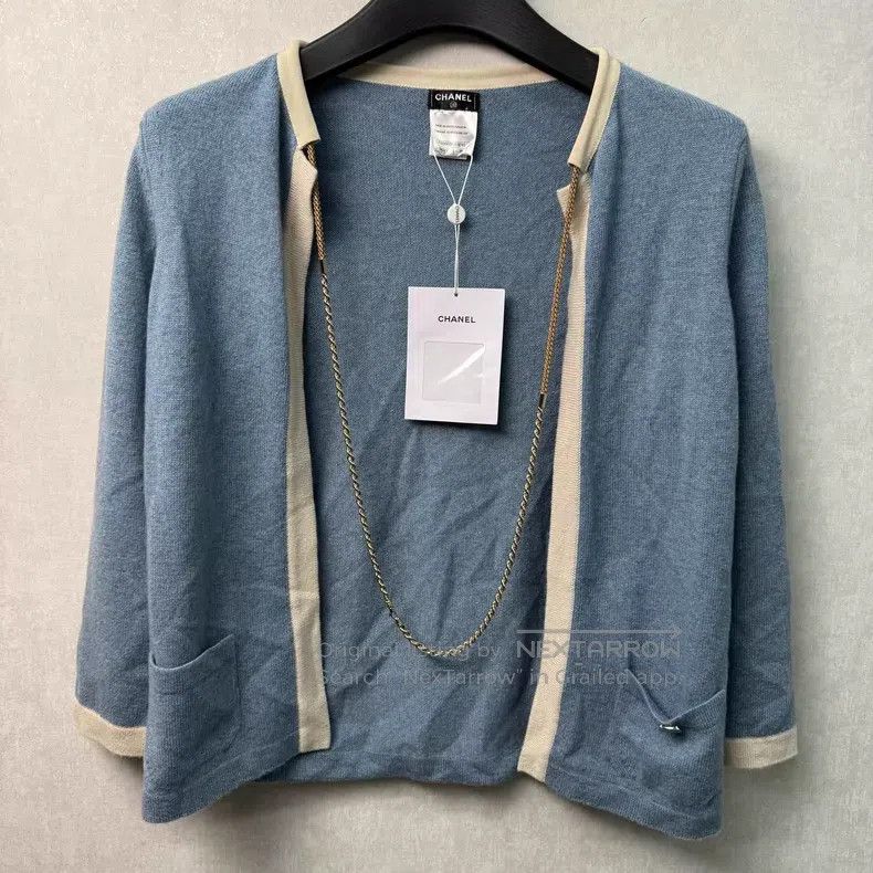 Chanel Chanel Gray Knit Cardigan Size XS / US 0-2 / IT 36-38 - 1 Thumbnail