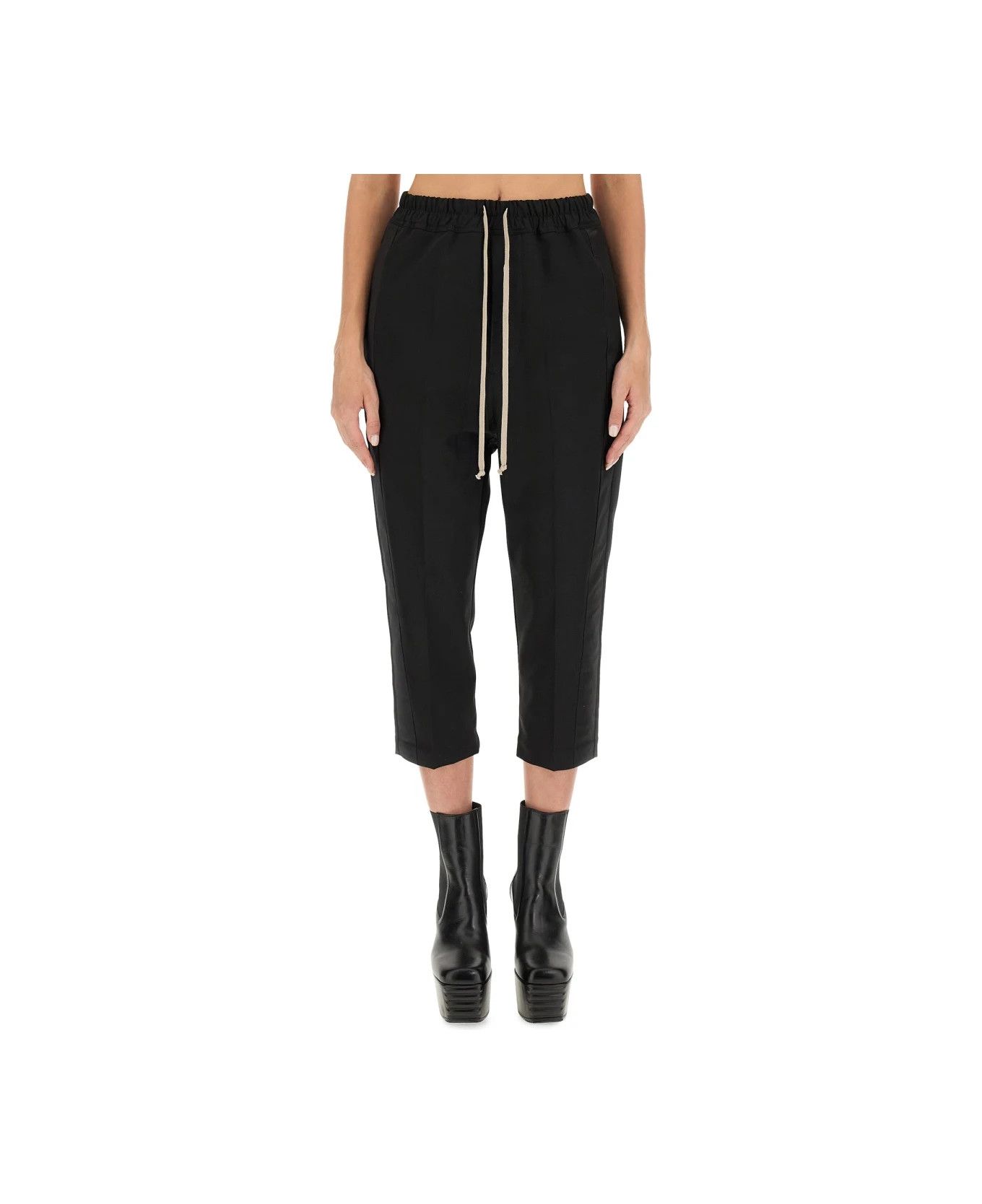 Rick Owens o1y0126 Sweatpant in Black Size 27" / US 4 / IT 40 - 1 Thumbnail