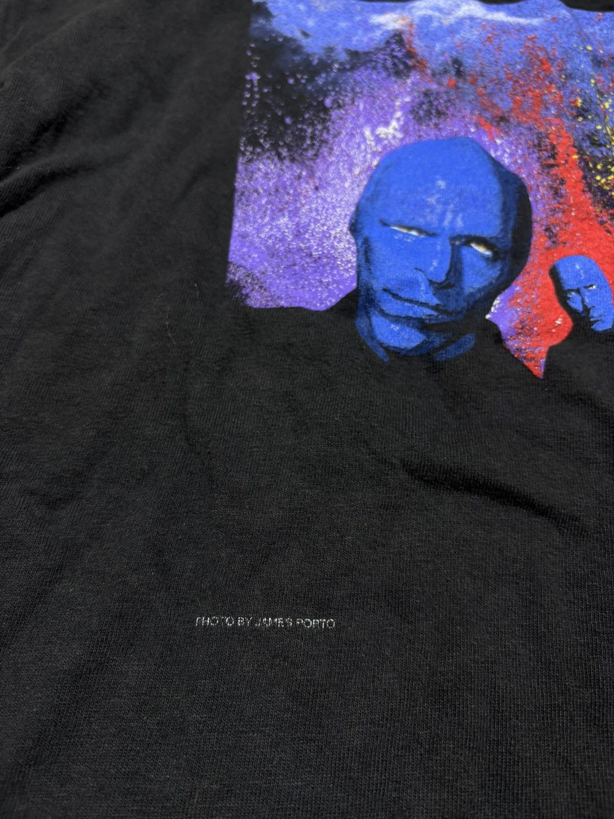 Band Tees × Vintage 90s Vintage Deadstock Blue Man size L Group T Shirt Size US L / EU 52-54 / 3 - 3 Thumbnail