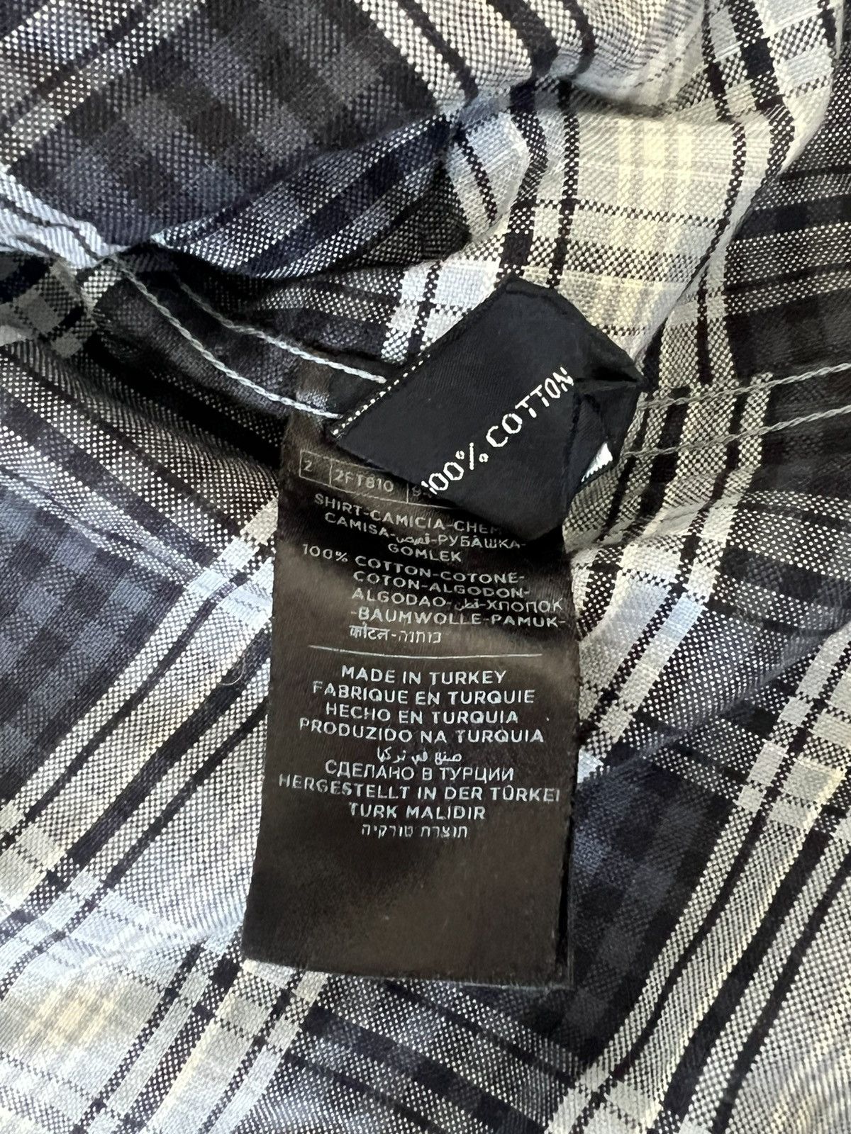 Tom Ford Tom Ford Plaid Button Up Black / White Size US M / EU 48-50 / 2 - 8 Thumbnail