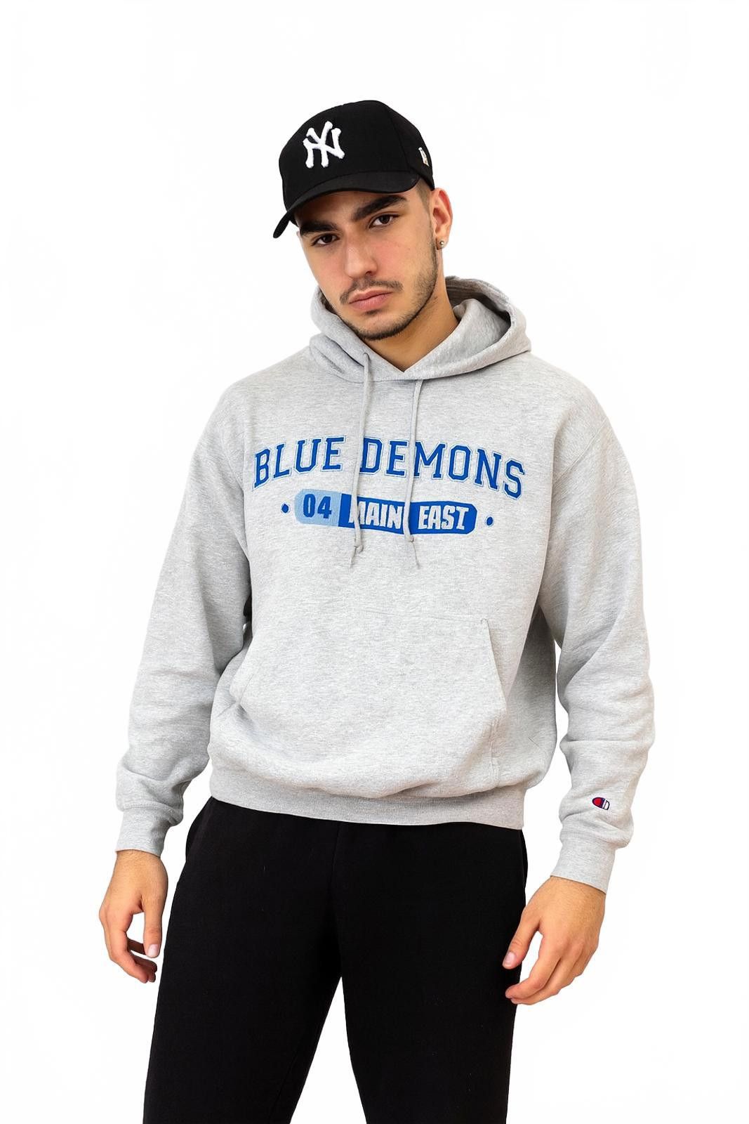 Champion Vintage Champion Blue Demons Hoodie – Grey Small Size US S / EU 44-46 / 1 - 1 Thumbnail