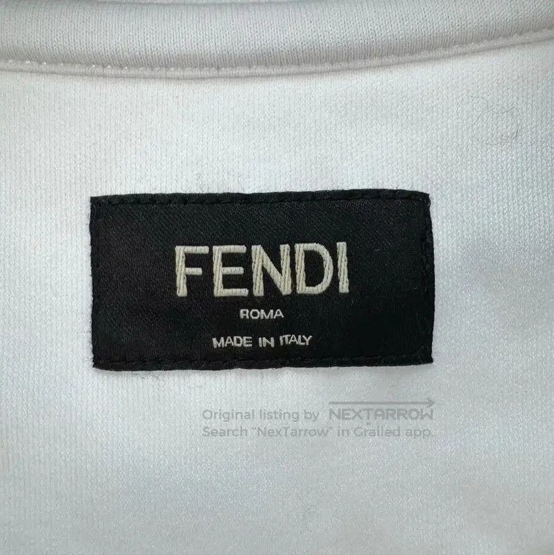 Fendi Fendi White Cotton Embroidered Logo T-Shirt . Size XS / US 0-2 / IT 36-38 - 5 Thumbnail