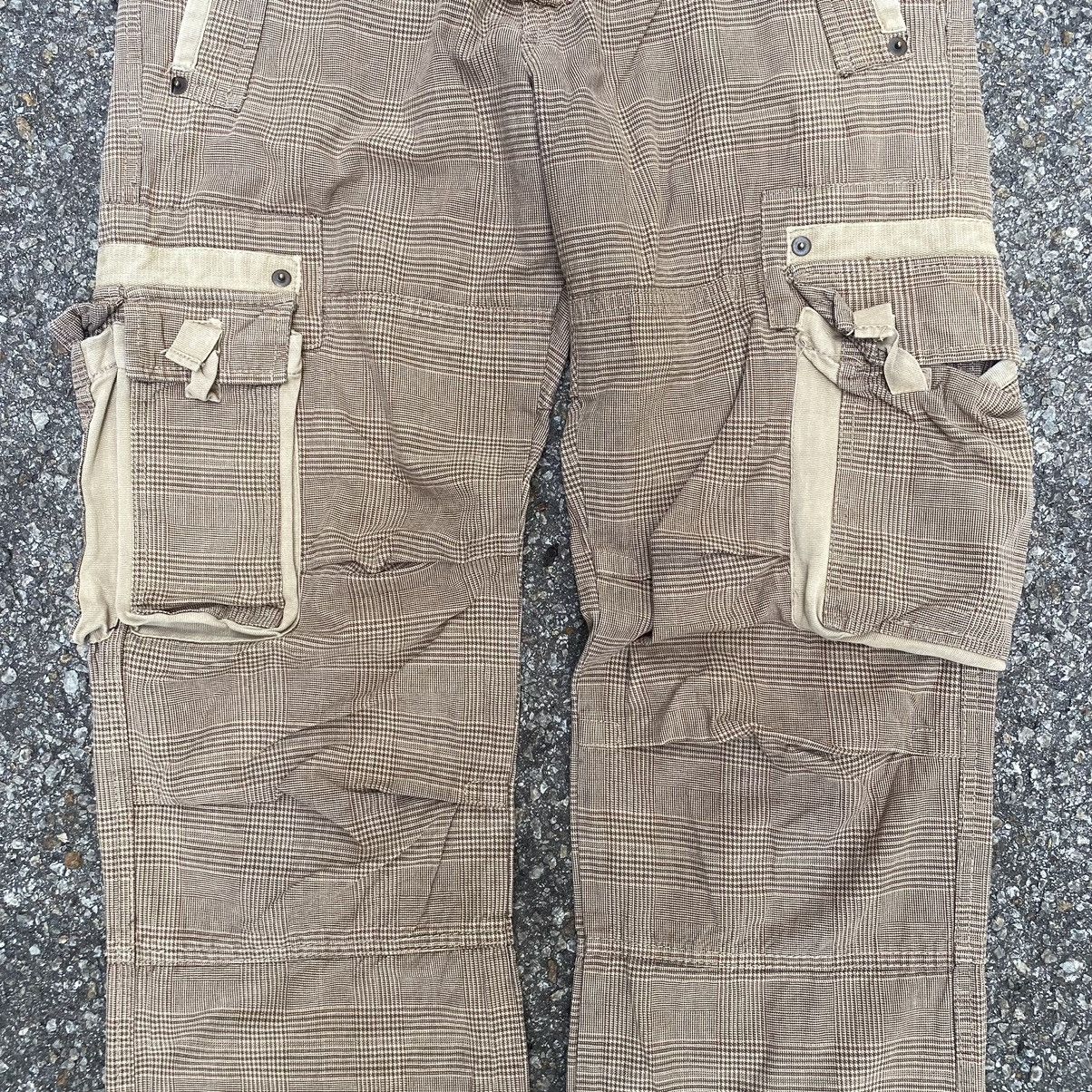 Beauty Beast Cargo Pants Checkered Multi Pocket Punk Style Grunge G-3 Size US 32 / EU 48 - 4 Thumbnail