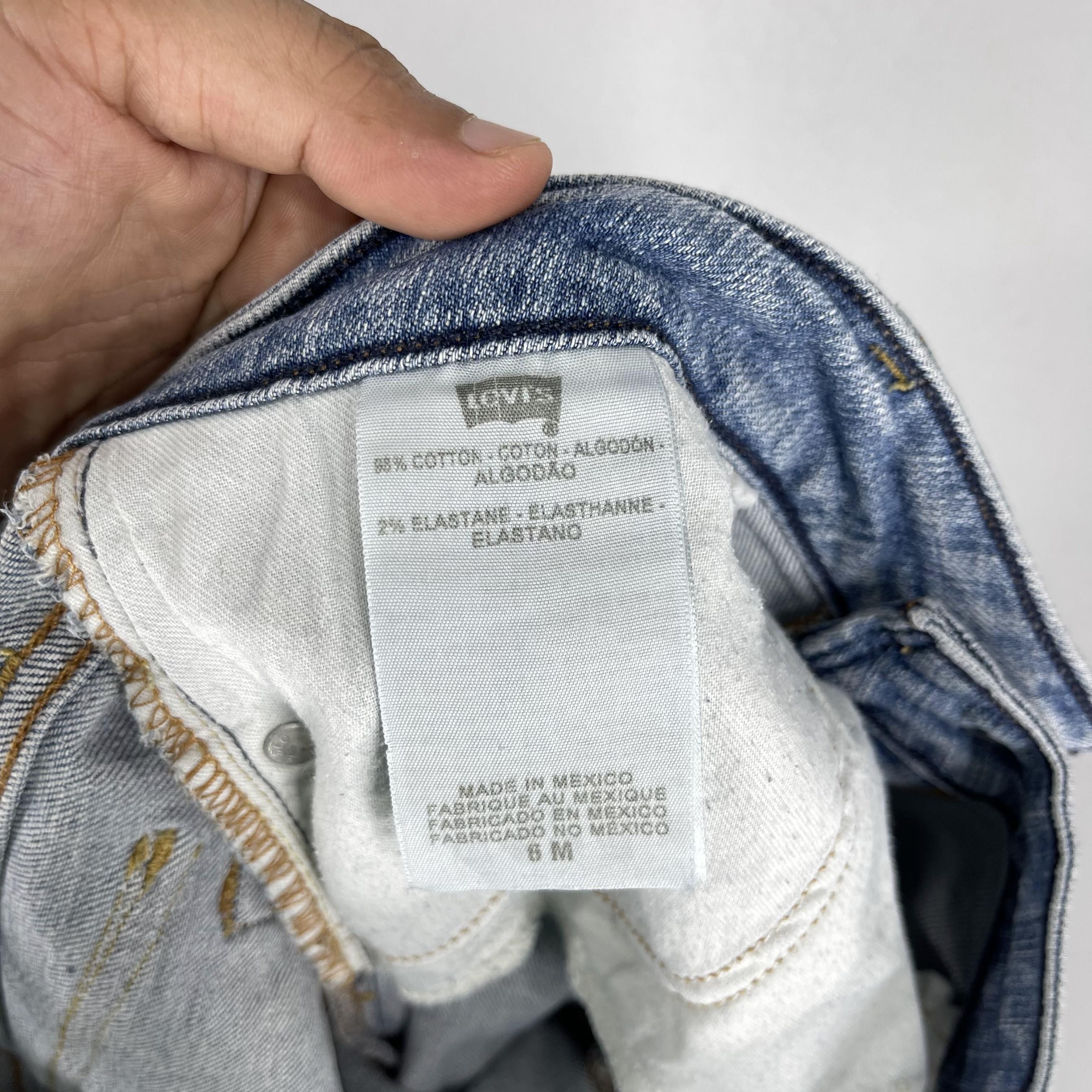 Levi's × Vintage W31 L31 Vintage Levis 545 Distressed Low Bootcut Jeans Size 31" - 3 Thumbnail