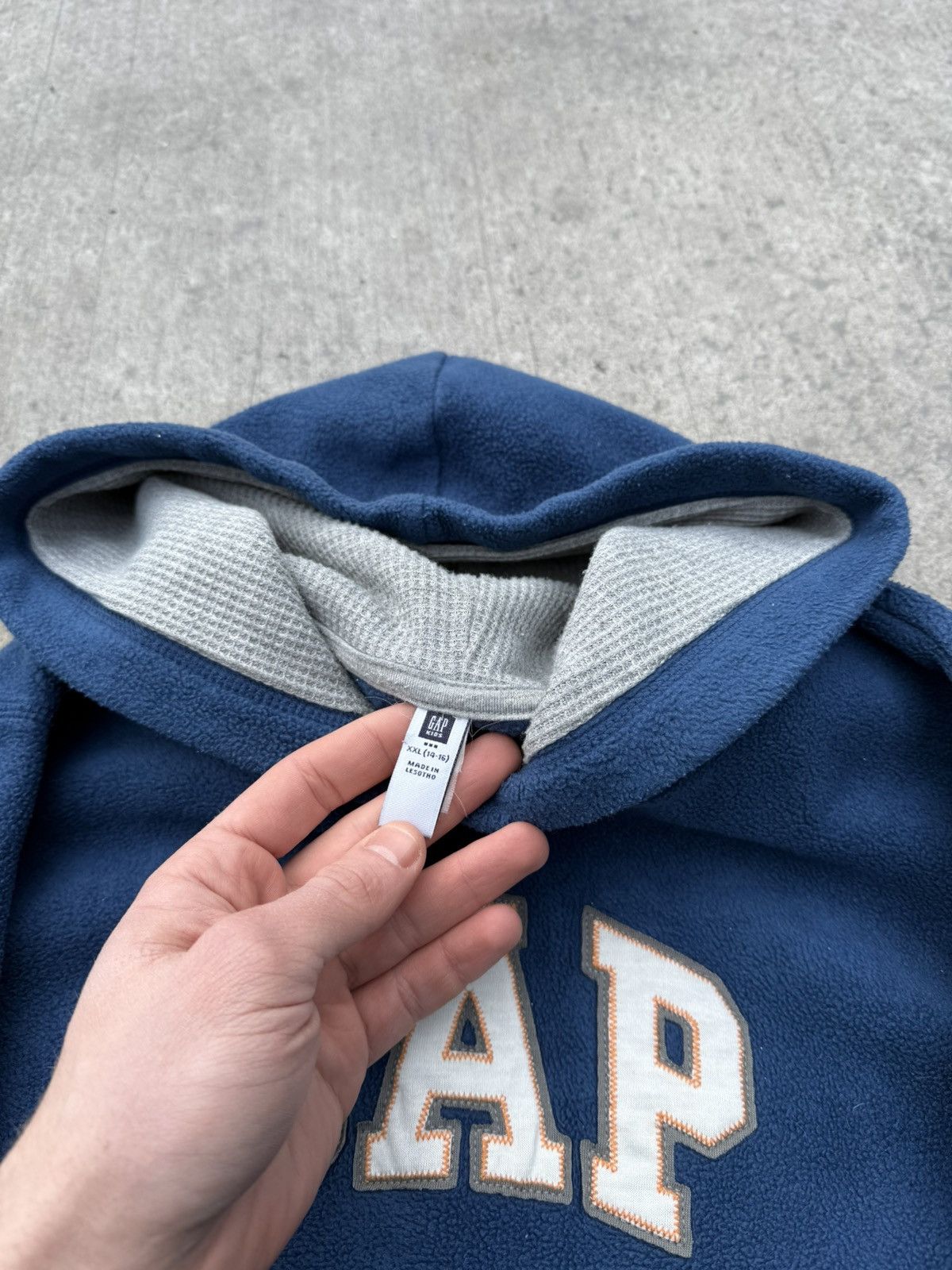 Other Vintage GAP Y2K avantgarde streetwear fleece hoodie Size US XS / EU 42 / 0 - 9 Thumbnail
