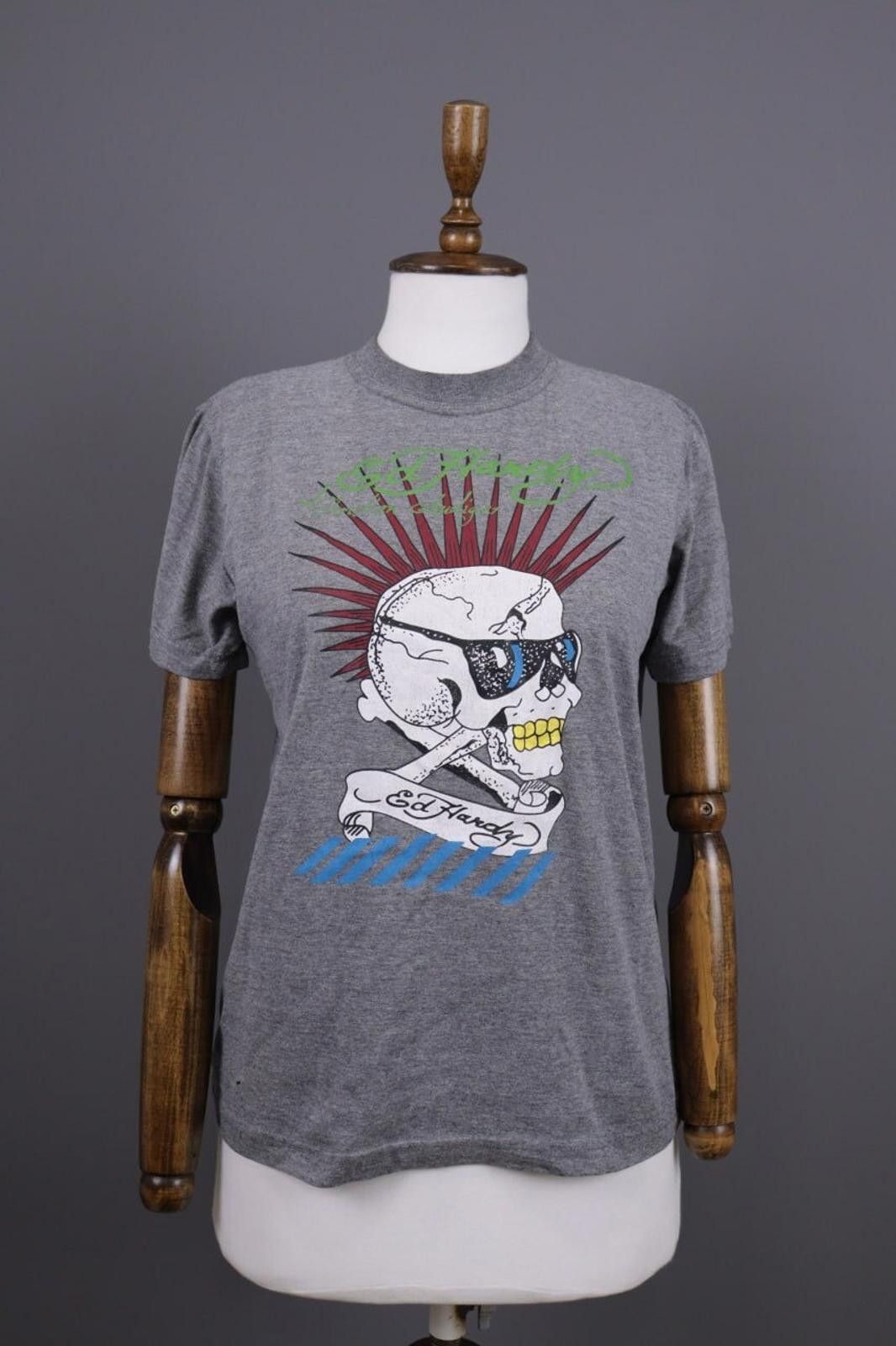 Ed Hardy Ed Hardy by Christian Audigier Scool Print T-Shirt Size S Size S / US 4 / IT 40 - 1 Thumbnail
