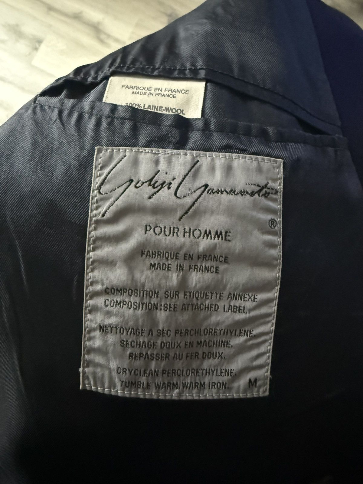 Yohji Yamamoto Yohji Yamamoto Pour Homme Vintage Blazer Navy Size US M / EU 48-50 / 2 - 5 Thumbnail