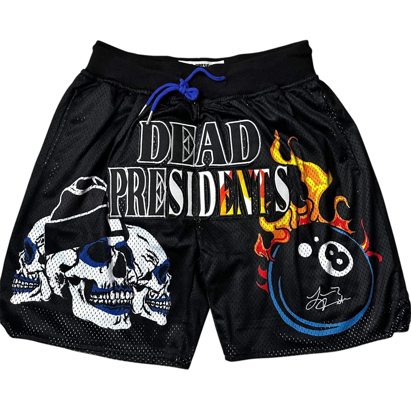 Designer NWT Headgear Dead Presidents Graphic Basketball Shorts Men S Size US 30 / EU 46 - 1 Thumbnail