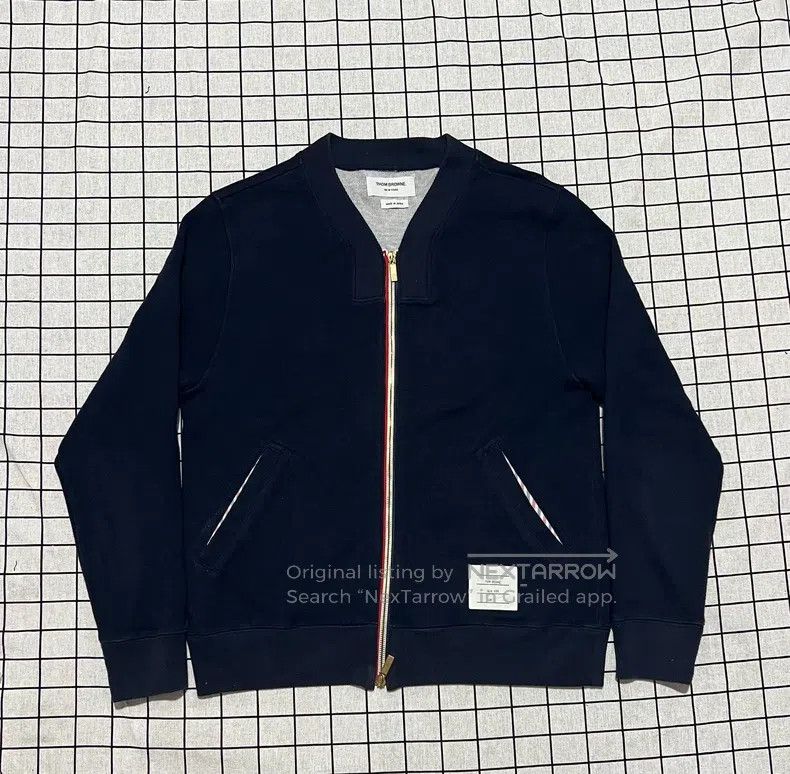 Thom Browne Thom Browne Navy blue zipper jacket Size US L / EU 52-54 / 3 - 1 Thumbnail
