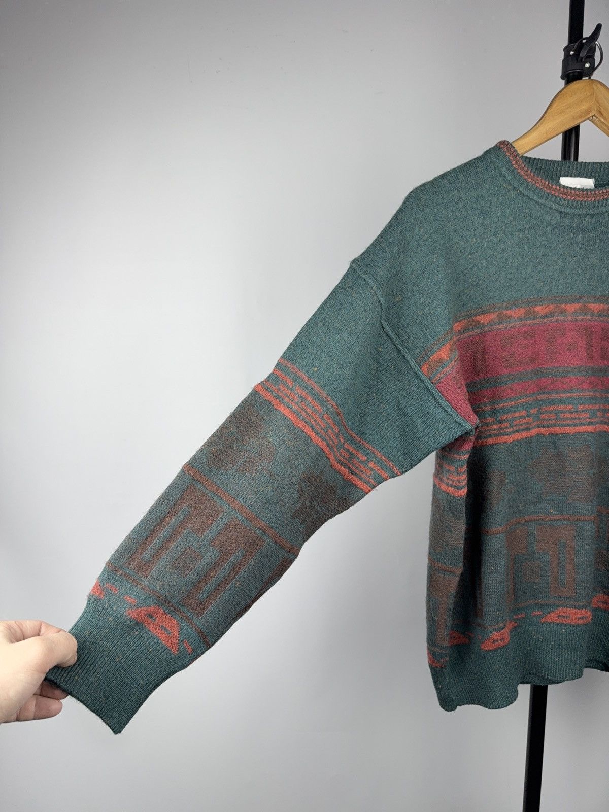 Japanese Brand ⚡️Vintage Retro Japanese Art of M Abstract Knit Sweater 90s Size US S / EU 44-46 / 1 - 4 Thumbnail