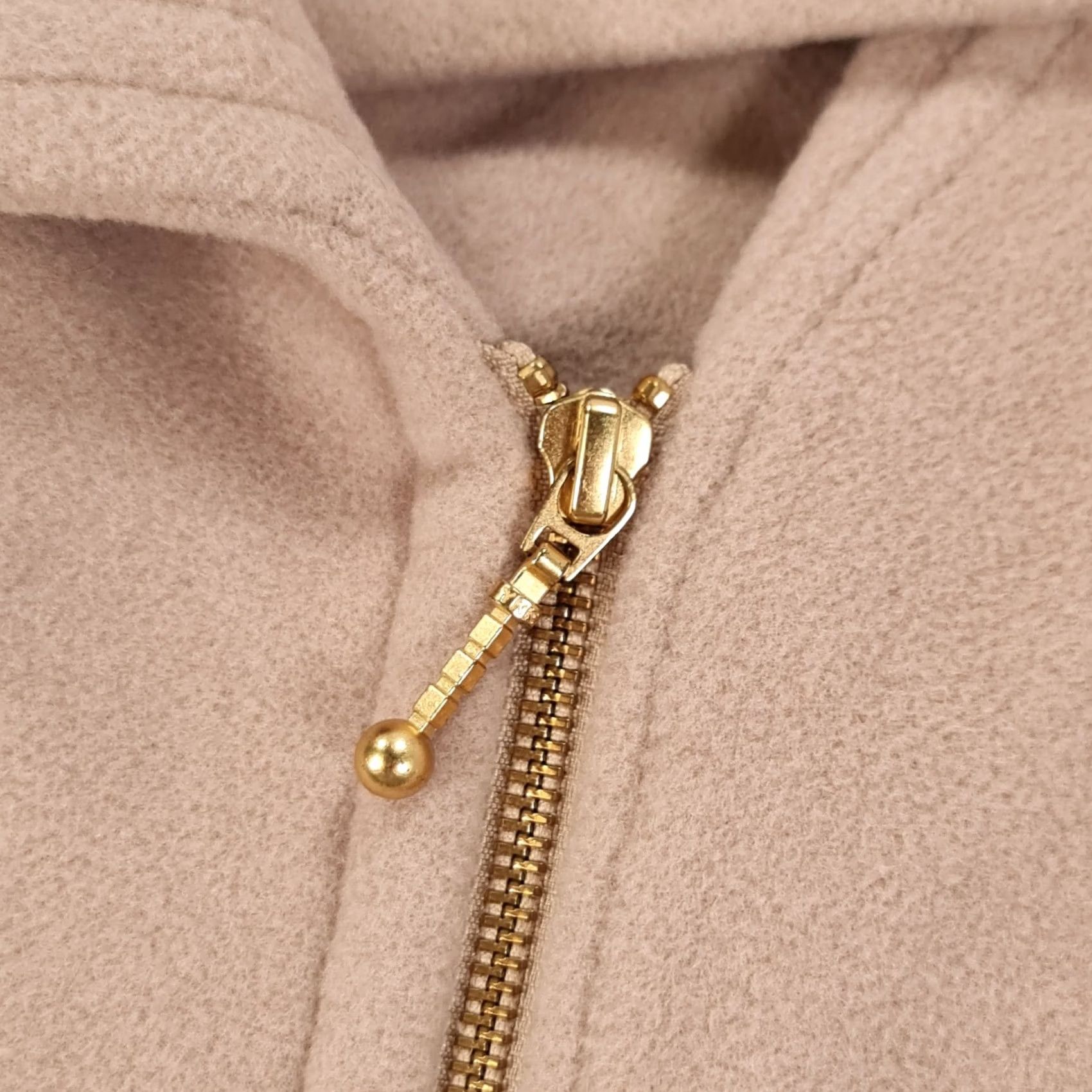 Vintage PLANET Coat Womens Beige 10 UK Wool Cashmere Full Zip Size L / US 10 / IT 46 - 4 Thumbnail