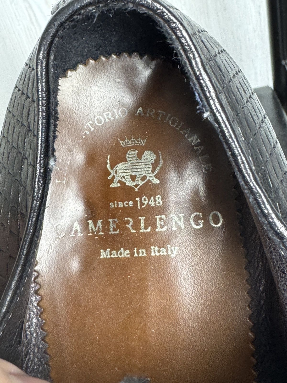 Other Camerlengo Perforated black leather derby Italy men’s shoes Size US 10 / EU 43 - 16 Thumbnail