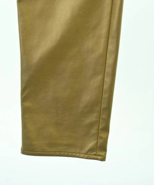 Comme des Garcons Homme Plus Casual Pants Synthetic Leather Full Length Straight Cut Gold Size US 33 - 6 Thumbnail