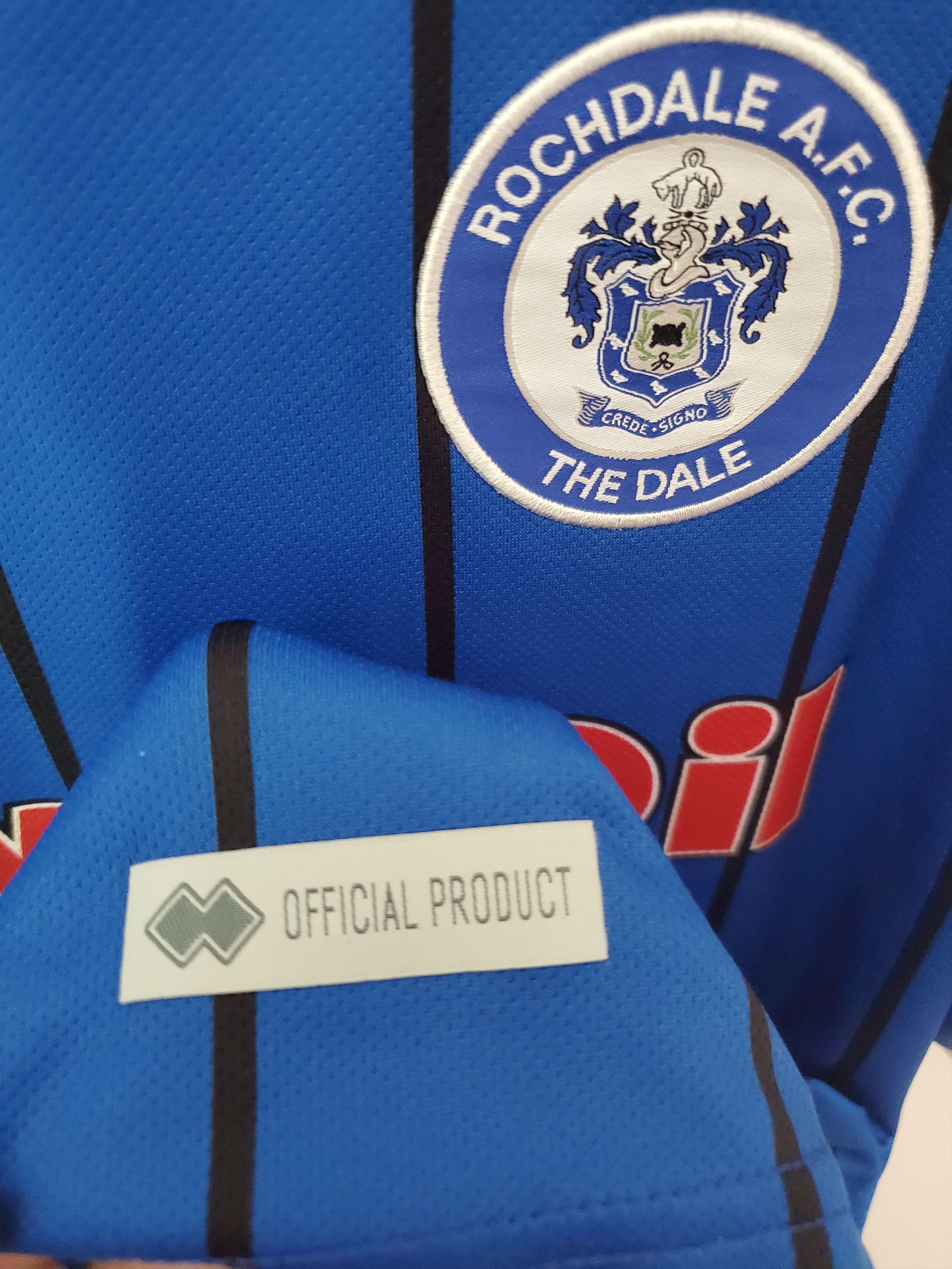 Rochdale errea Josh Andrews 19 match vorn size Xl