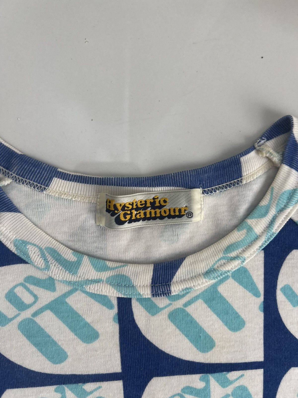 Hysteric Glamour × Japanese Brand × Vintage HYSTERIC GLAMOUR LOVE IT MONOGRAM Y2K TEE RARE Size S / US 4 / IT 40 - 6 Thumbnail