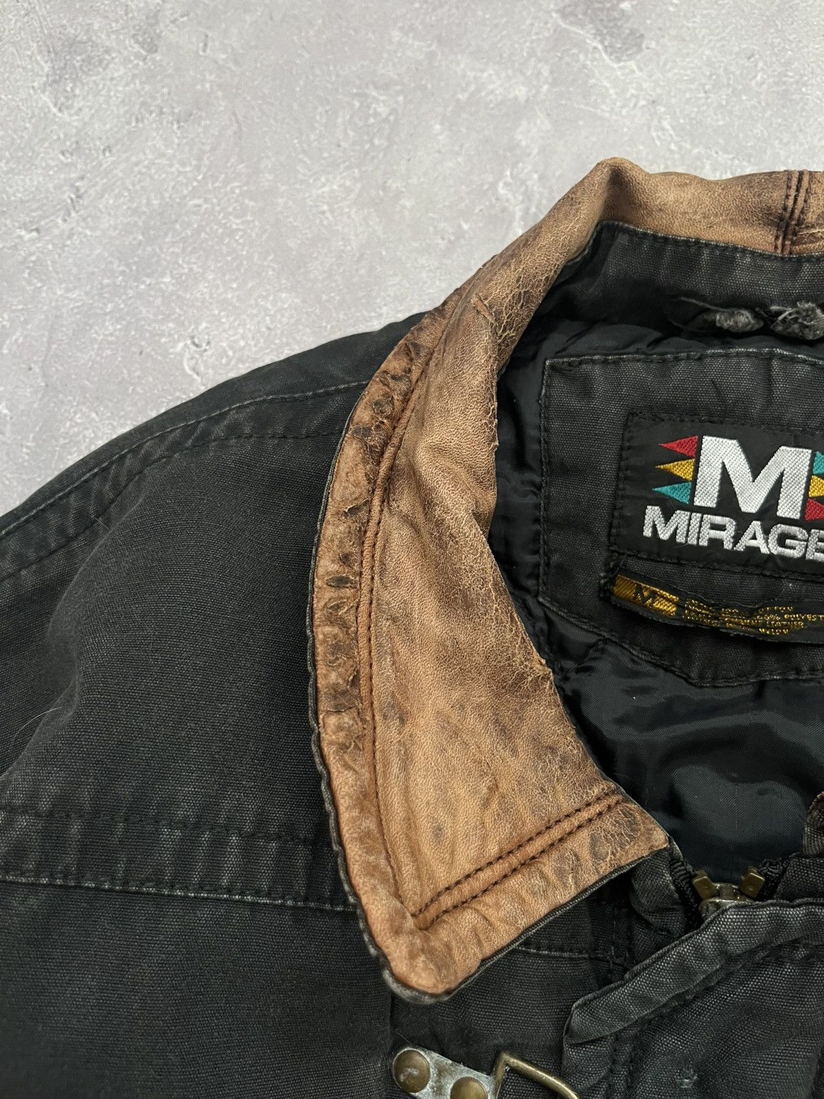 Mirage Vintage Mirage SAINTS Denim Long Jacket Distressed Size M Size US M / EU 48-50 / 2 - 11 Thumbnail