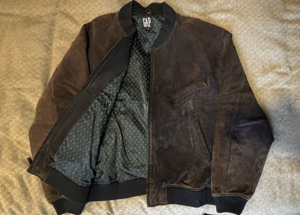 Gap × Vintage GAP Men’s Suede Bomber Jacket Size US XL / EU 56 / 4 - 1 Thumbnail