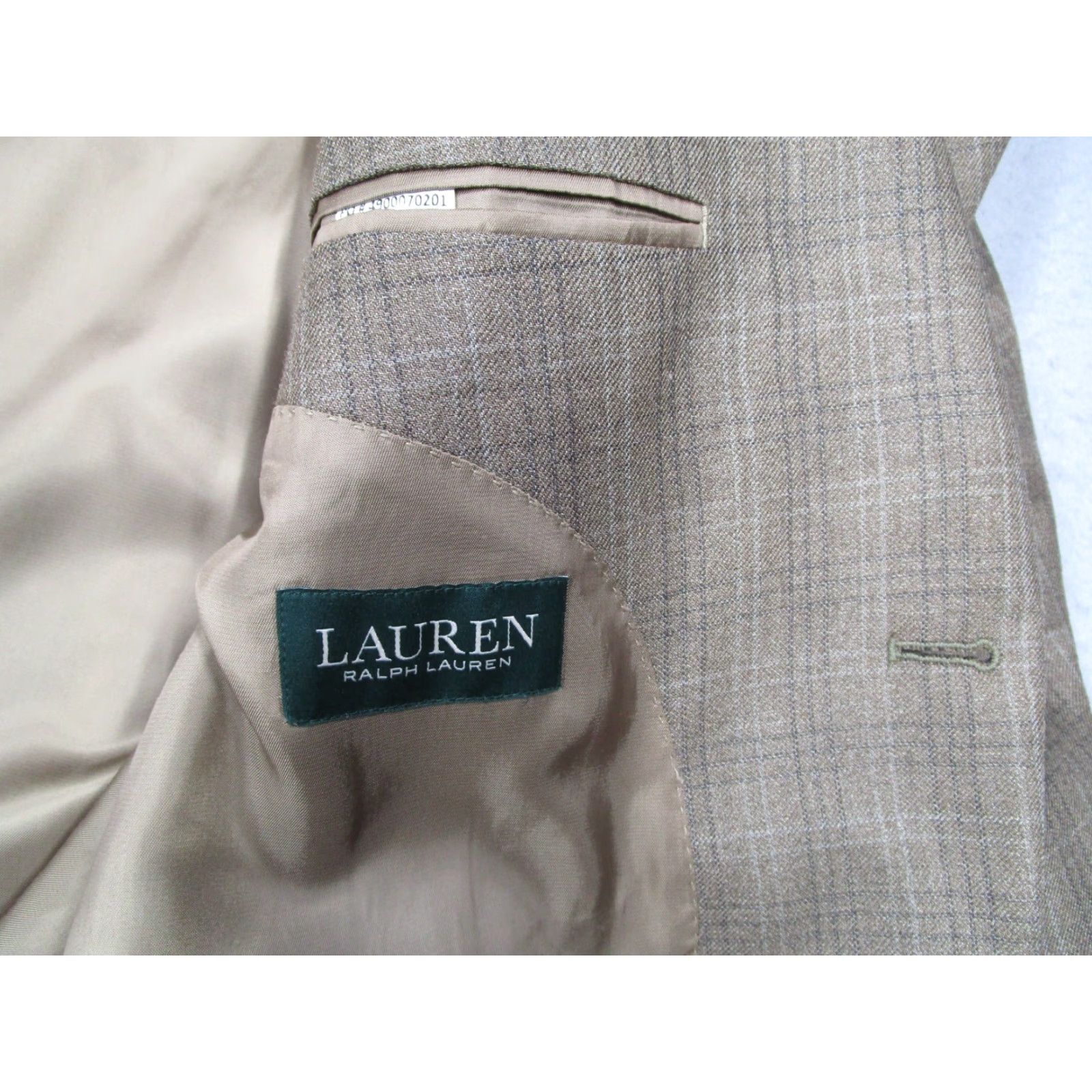 Ralph Lauren Lauren Ralph Lauren Blazer 50 Regular Brown Wool Silk 2 Button Work Jacket Mens Size 50R - 3 Thumbnail