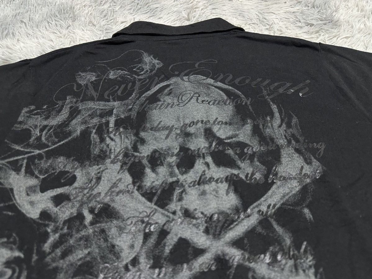 If Six Was Nine 🔥Sick Y2K Defective Struct Cross Skull Poem Shirt Goth Punk Size US L / EU 52-54 / 3 - 4 Thumbnail