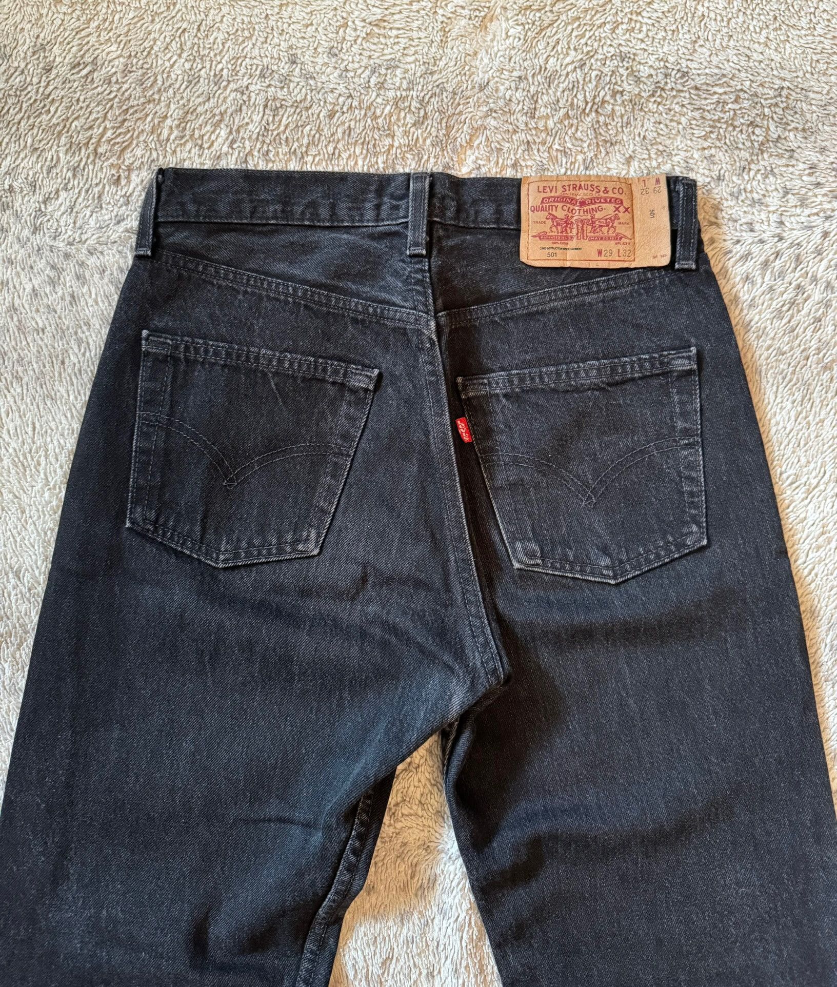 Levi's Vintage 90s Levi’s 501 Washed Denim Jeans USA Size w29 Size US 29 - 3 Thumbnail