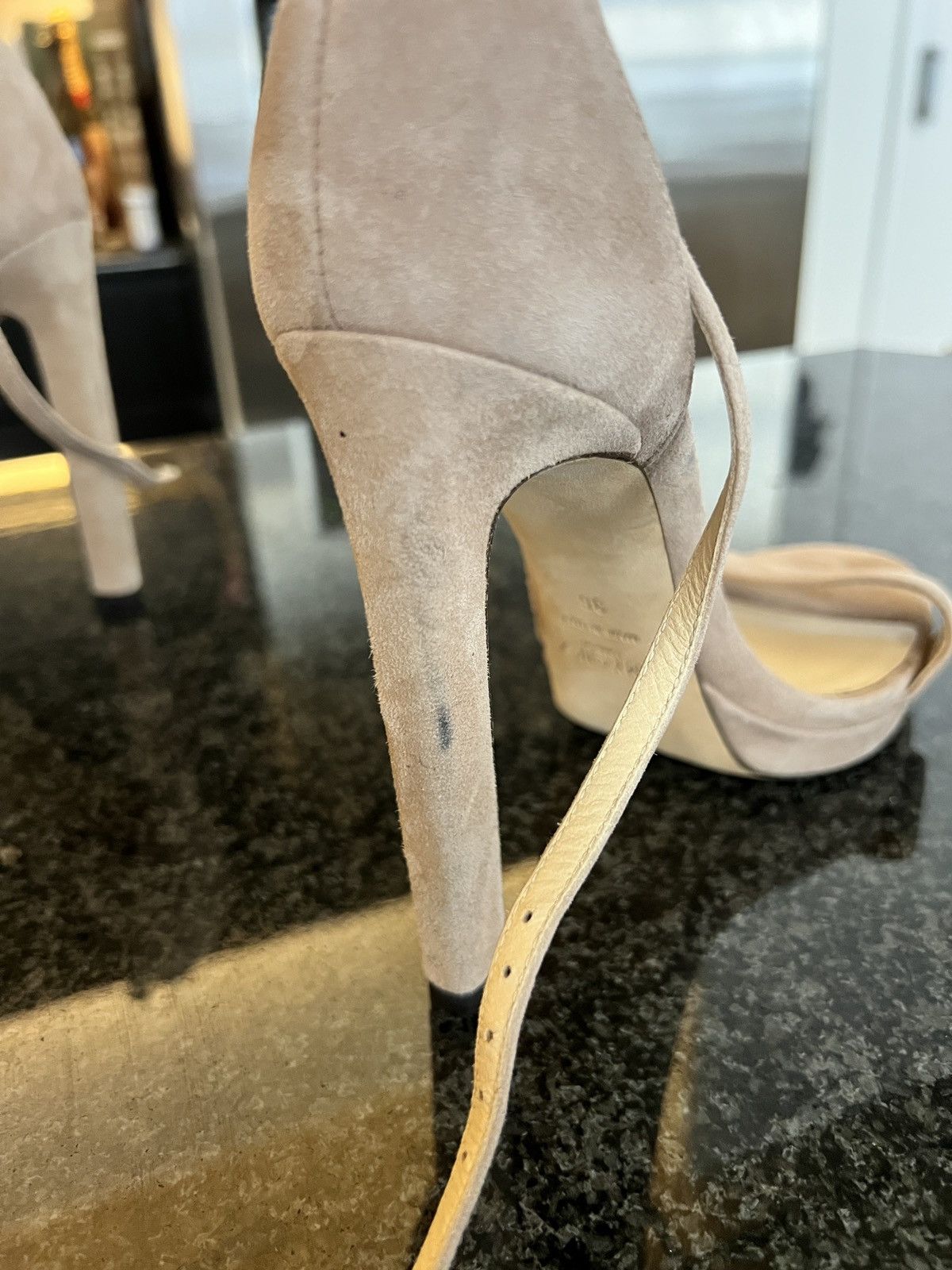 Jimmy Choo Jimmy Choo Suede Ankle Strap Platform Heels Size 36 Size US 6 / IT 36 - 4 Thumbnail
