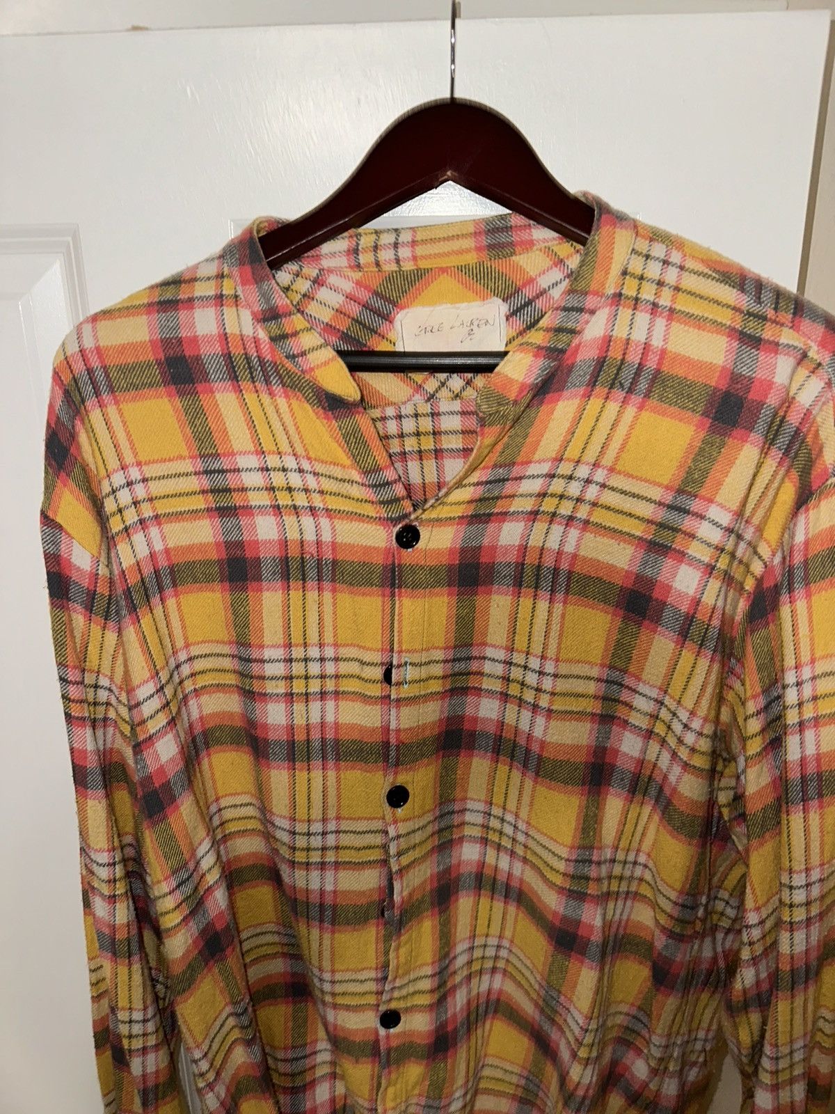 Greg Lauren GREG LAUREN - YELLOW PLAID STUDIO - SIZE 4 | Grailed