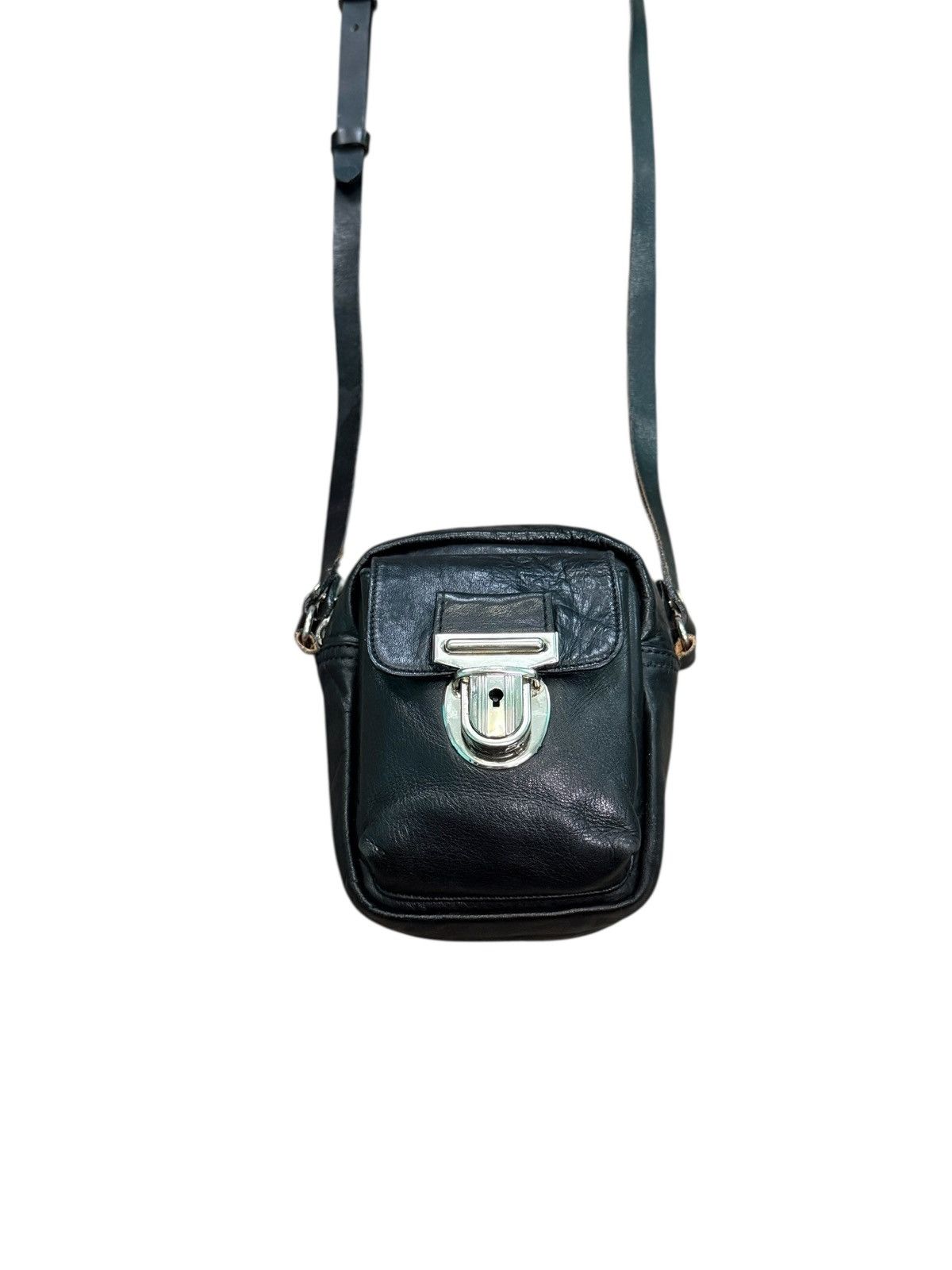 Yohji Yamamoto YSACCS YOHJI YAMAMOTO LEATHER MINI CROSSBODY BAG Size ONE SIZE - 2 Thumbnail