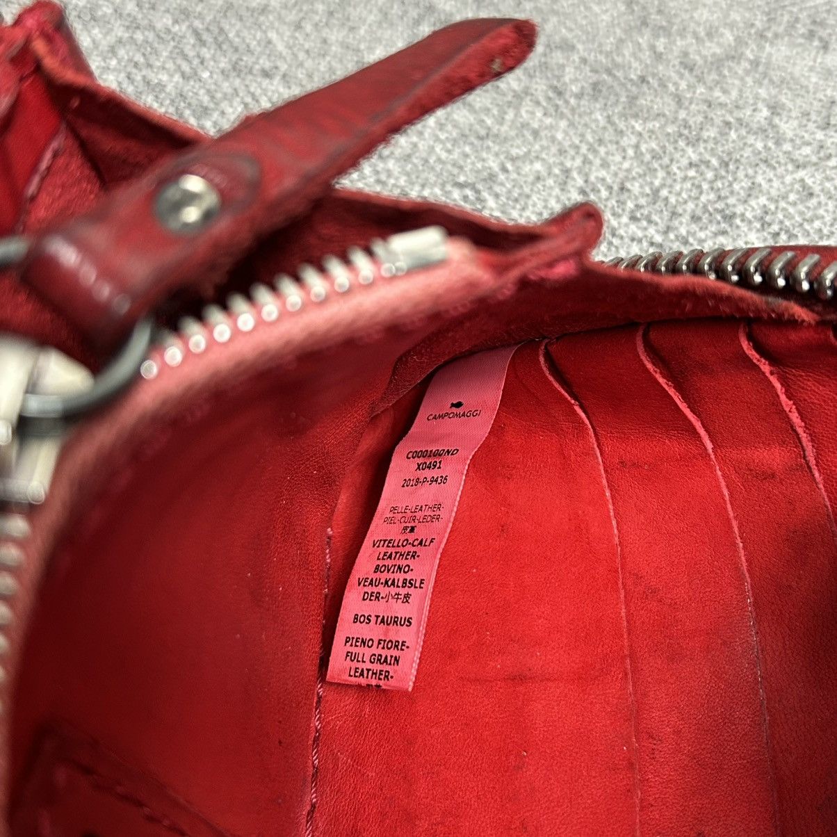 Campomaggi Campomaggi “Siena” Red Leather Wallet With Studs Size ONE SIZE - 8 Thumbnail