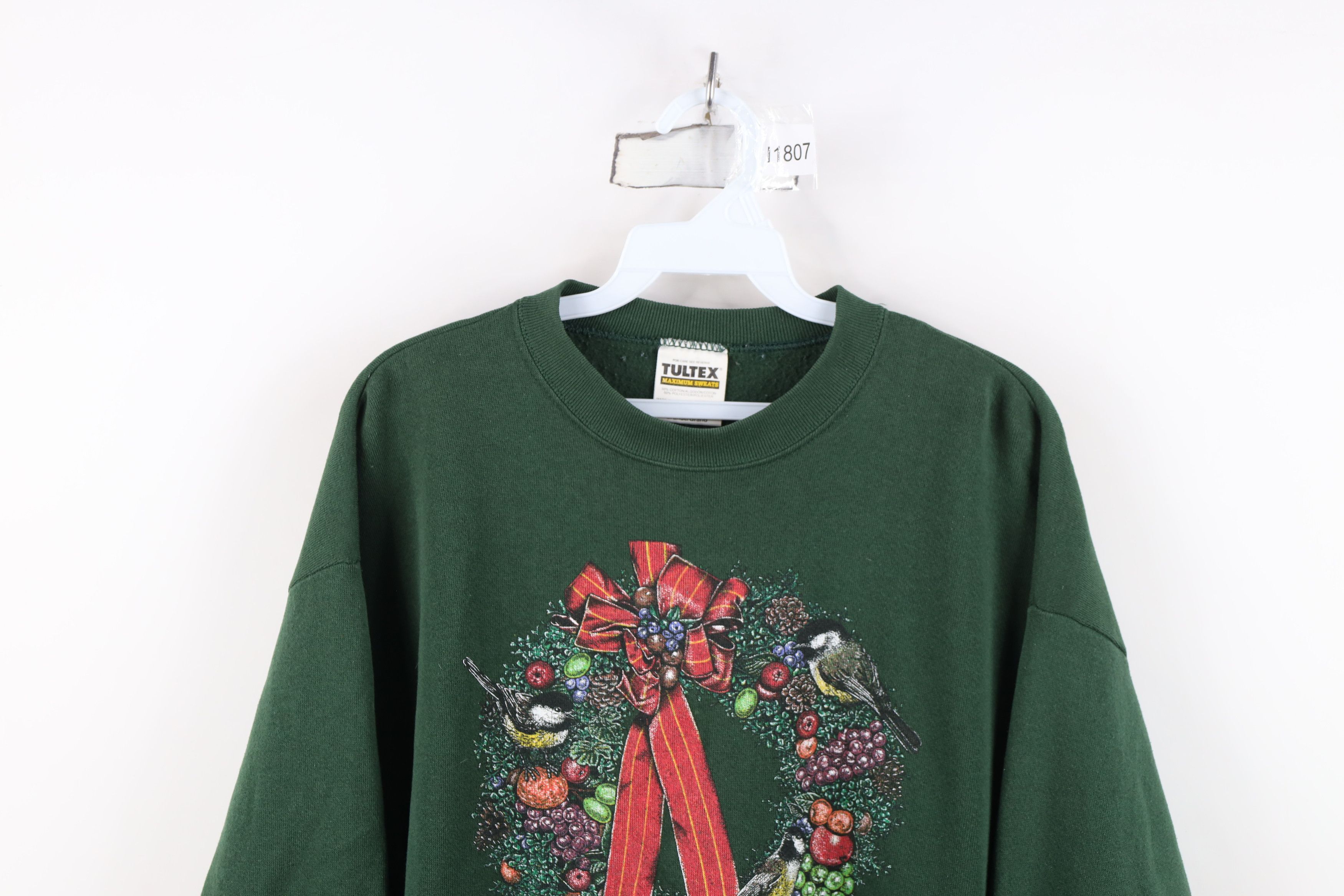 Vintage Vintage 90s Streetwear Christmas Bird Crewneck Sweatshirt Size L / US 10 / IT 46 - 2 Thumbnail