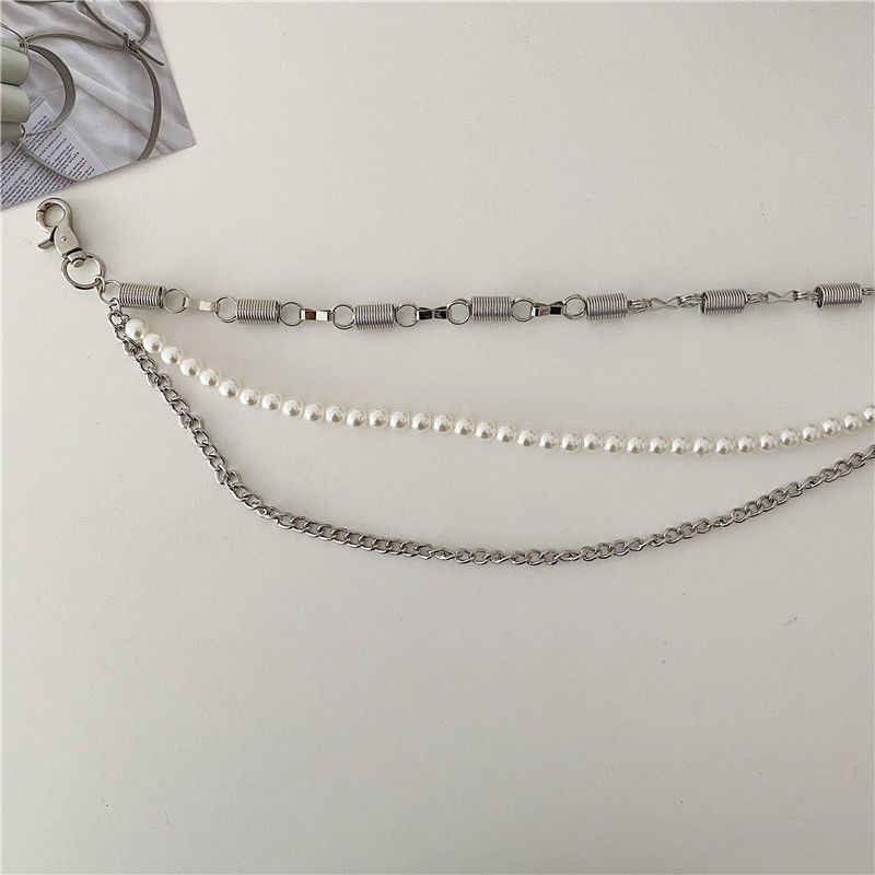 Designer New Design Vintage Belt Riveted Belts Menswear Accessories Size ONE SIZE - 3 Thumbnail