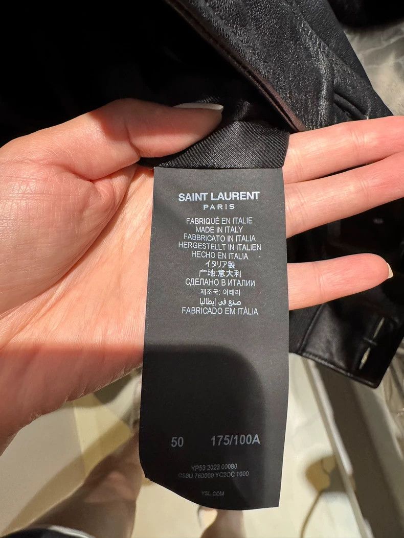 Saint Laurent Paris Saint Laurent Paris Leather Jacket Nextarrow-2505 Size US M / EU 48-50 / 2 - 4 Thumbnail