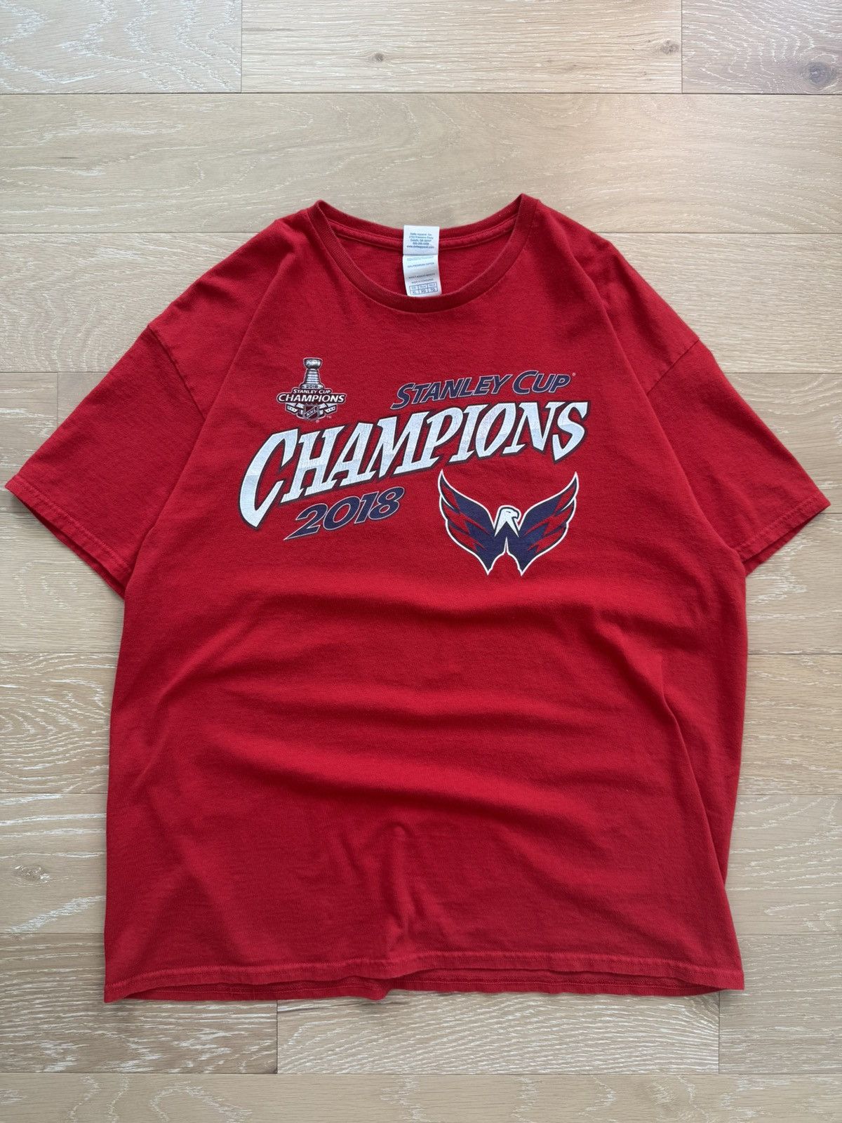NHL Washington Capitals Stanley Cup Champions 2018 NHL Shirt Size US XL / EU 56 / 4 - 7 Thumbnail