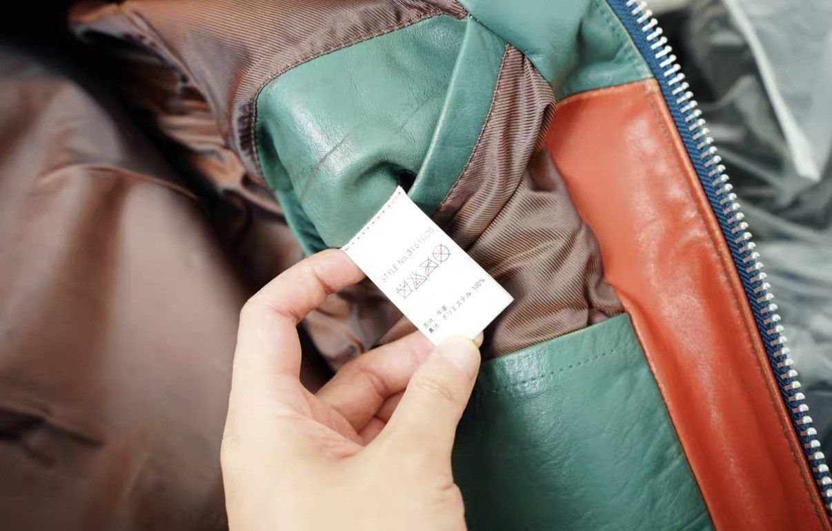 Schott Schott Paneled Leather Jacket (as worn by Masaki Suda) Size US S / EU 44-46 / 1 - 9 Thumbnail