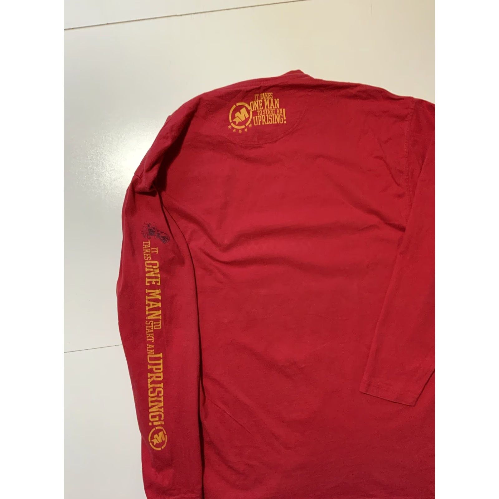 Vintage VINTAGE Mecca Revolution Will Not Be Silenced Uprising One Man T-Shirt 2XL Men Red Size US XXL / EU 58 / 5 - 4 Thumbnail