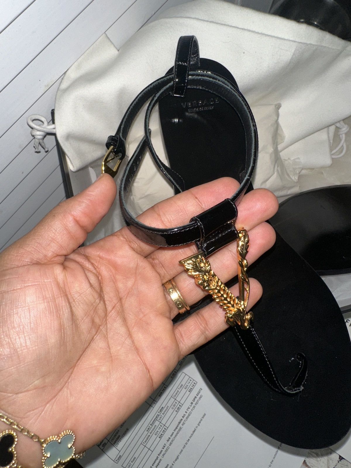 Versace Versace virtus flat sandals Size US 10.5 / IT 40.5 - 4 Thumbnail