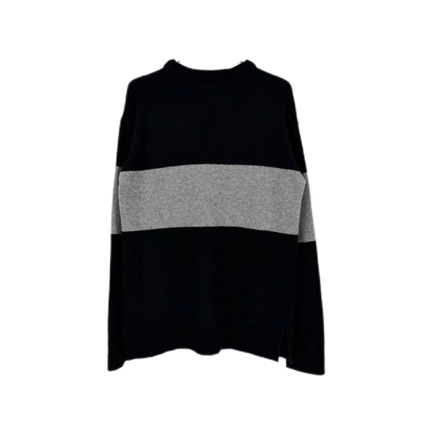 Loewe Loewe Black and Gray Striped Logo Sweater Size US L / EU 52-54 / 3 - 2 Thumbnail