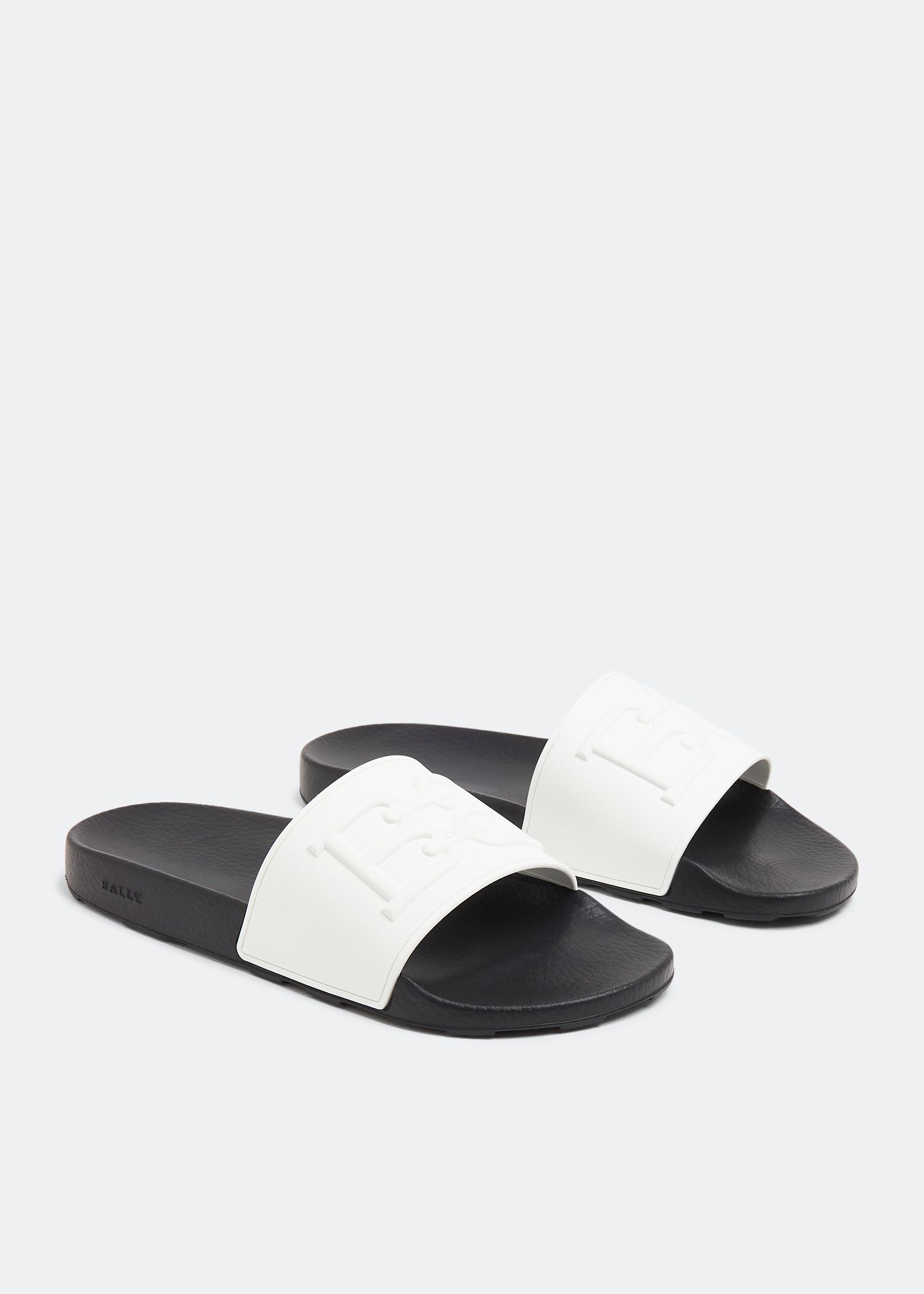 Bally o1y1224 Slippers in White/Black Size US 8 / EU 41 - 1 Thumbnail