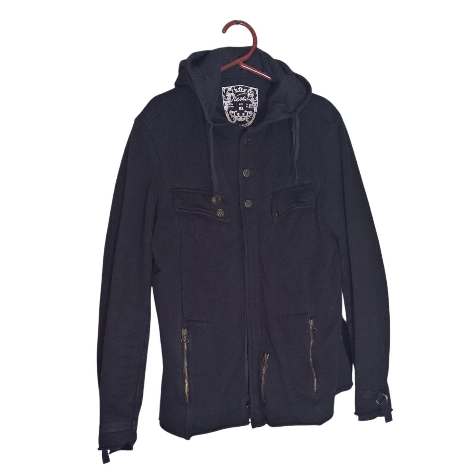 Diesel Diesel Vintage Cotton Heavy Hoodie NWOT Sz XL Size US XL / EU 56 / 4 - 1 Thumbnail
