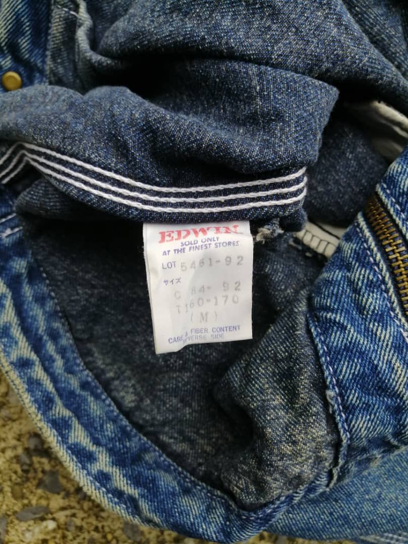 Edwin Vintage Edwin Embroidered Wording Denim Jacket Size US M / EU 48-50 / 2 - 11 Thumbnail