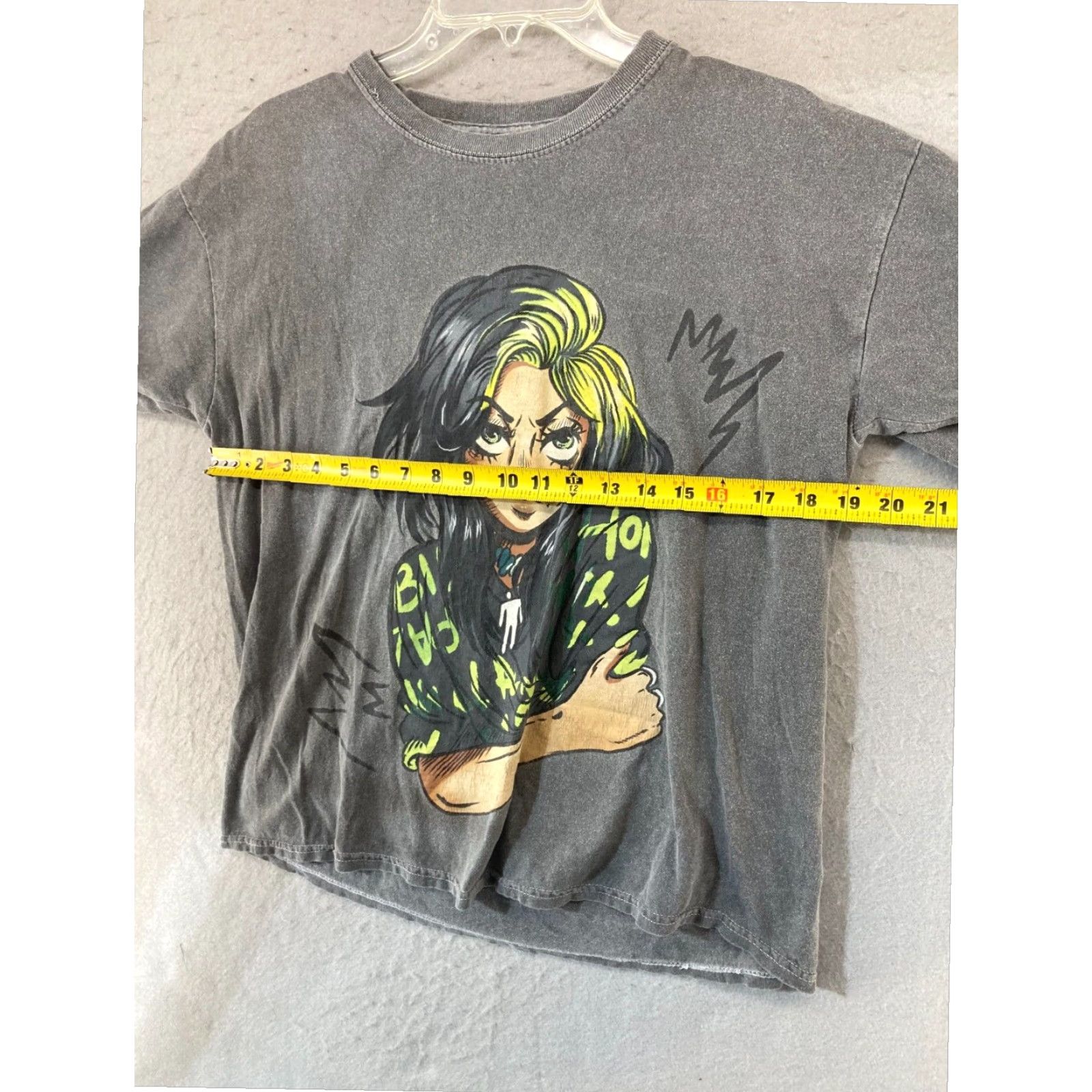 Vintage Billie Eilish When We All Fall Asleep Tour Womens T Shirt Gray Medium Size M / US 6-8 / IT 42-44 - 2 Thumbnail