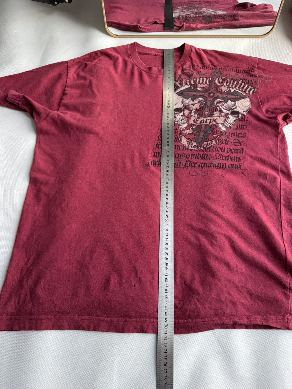 Ken Carson Affliction Ken carson Style Grunge Skull Tee Red L size Goth Size US L / EU 52-54 / 3 - 17 Thumbnail